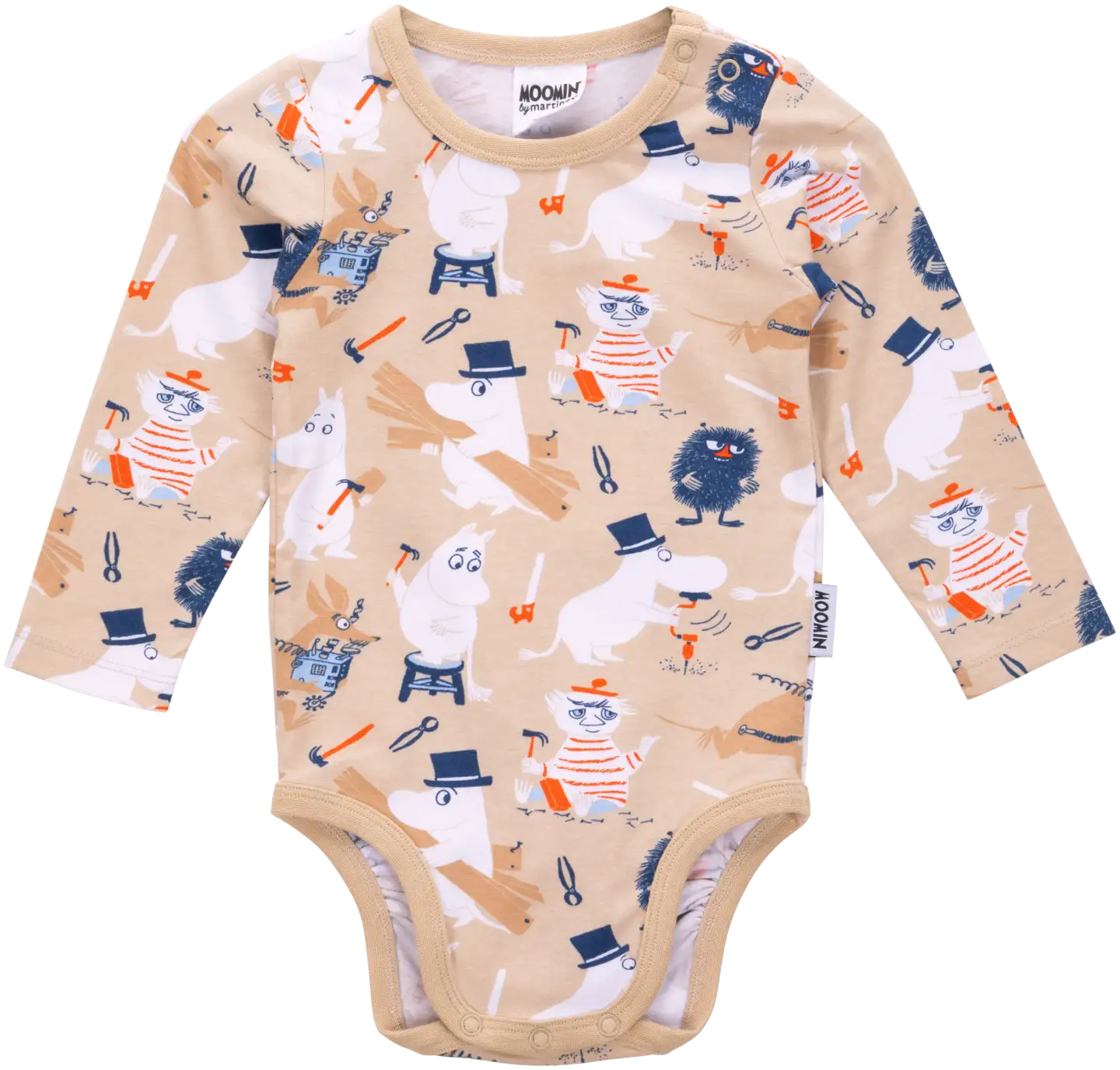 Moomin by Martinex vauvojen body Rakentajat 586974 - BEIGE