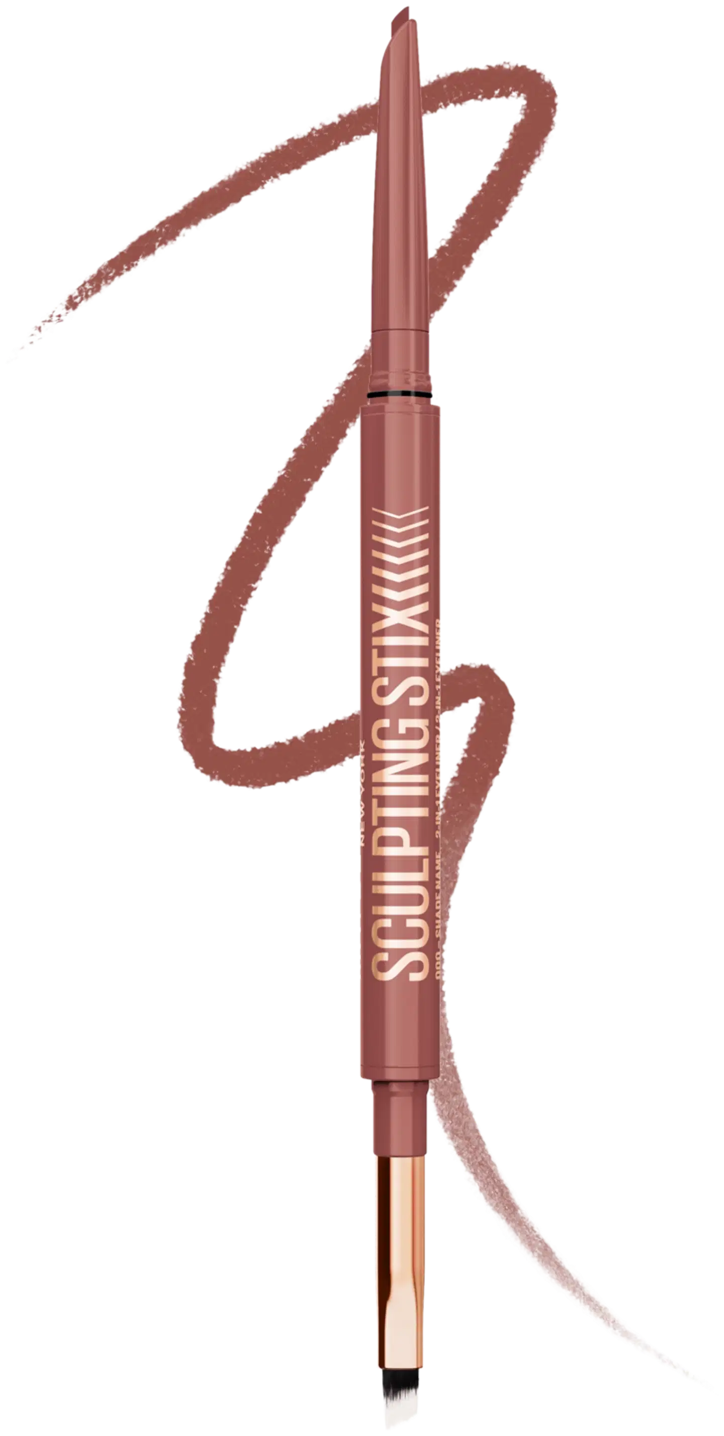 Maybelline New York Sculpting Stix Silmänrajauskynä Black Blur 0,7 g - Rosy Sculpt - 3