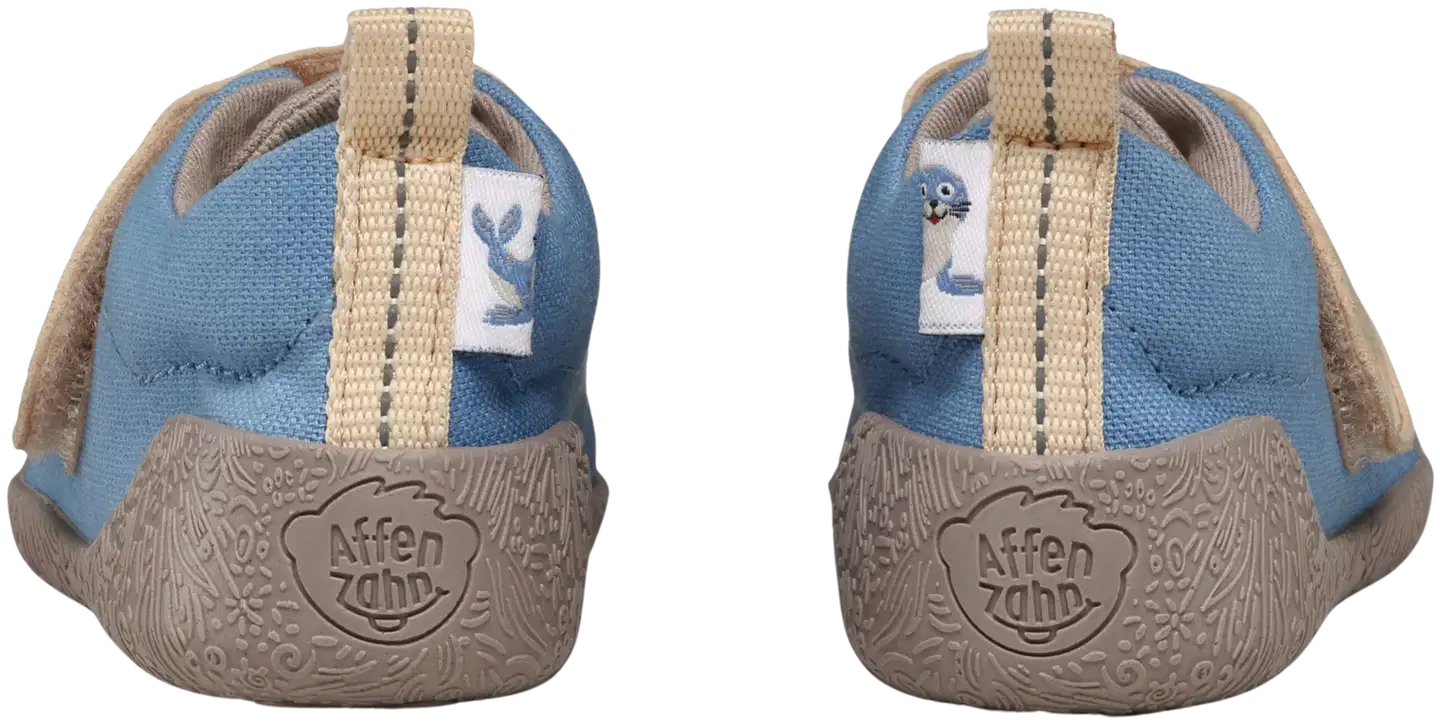 Affenzahn pienten lasten paljasjalkakenkä Prewalker Cotton Smally - Blue - 8