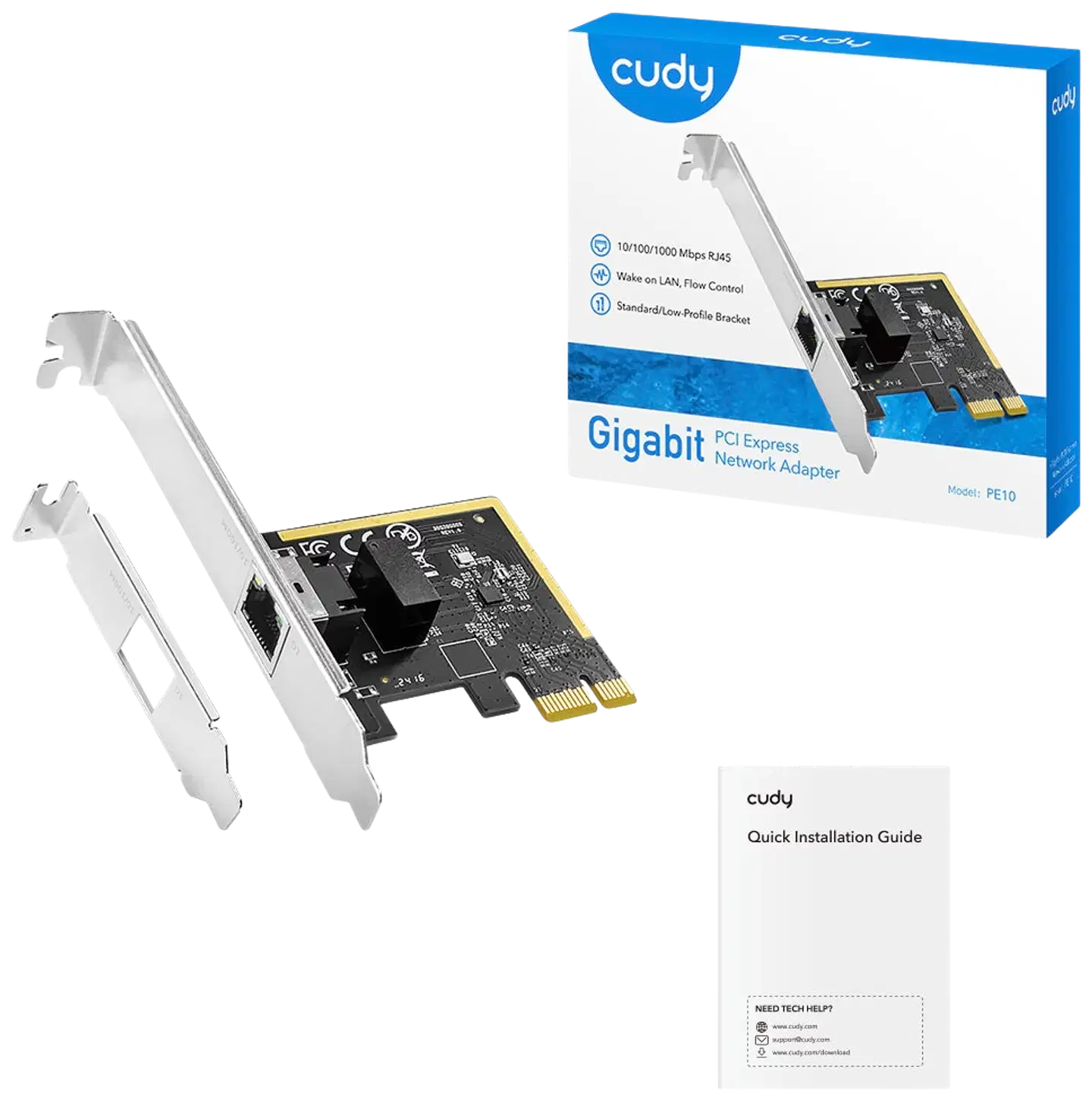 Cudy langallinen sovitin PE10 - 2