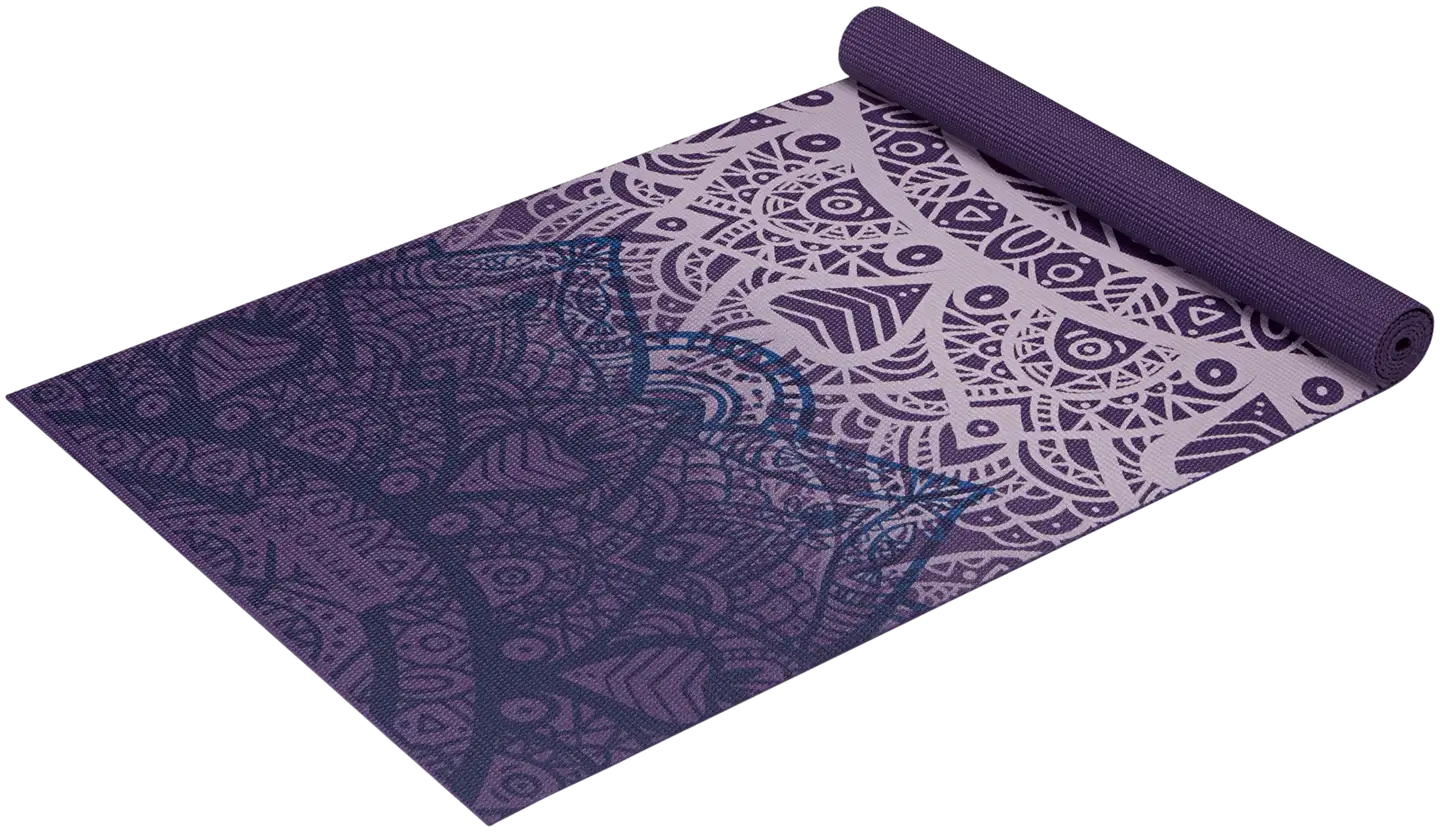 Gaiam joogamatto Purple Lattice 4mm Printed - 3