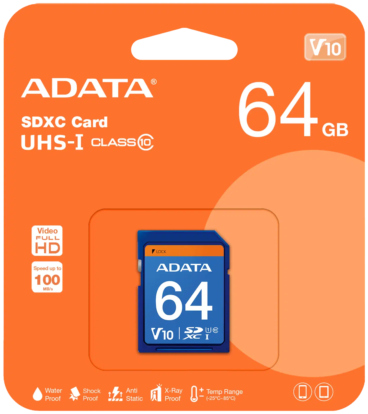 ADATA Premier SDXC -muistikortti, 64 GB - 2