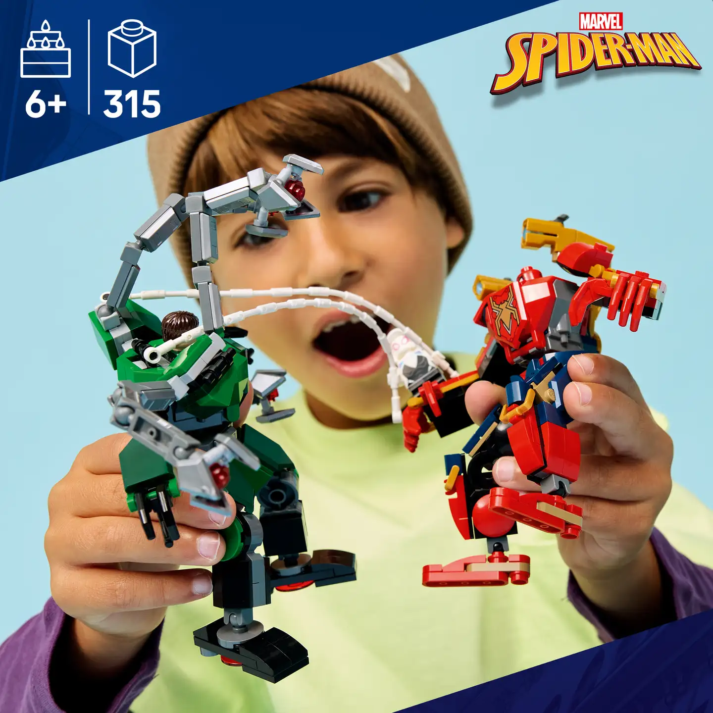 LEGO® Super Heroes Marvel 76338 Robottien taistelu: Spider-Man vastaan Tohtori Mustekala - 6
