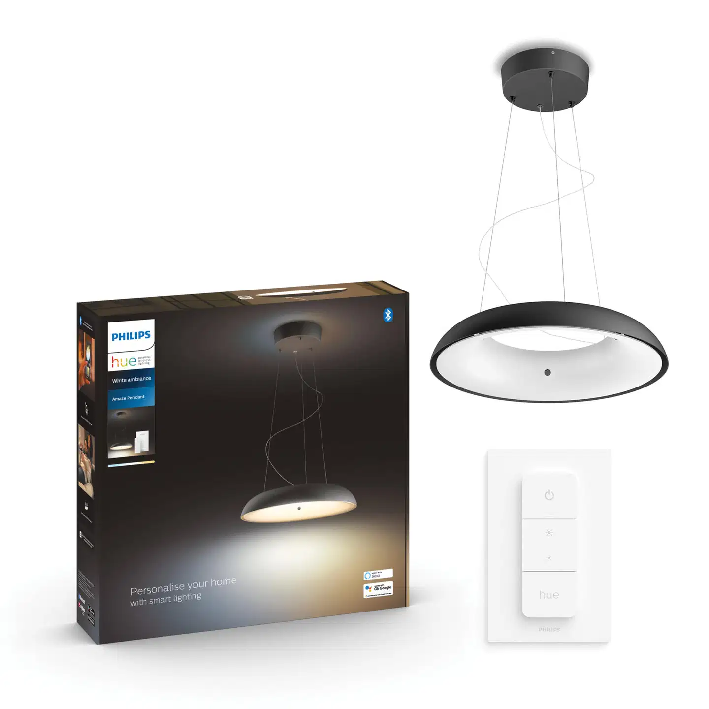 Philips Hue Amaze -riippuvalaisin 25W 2200-6500K 2900LM musta - 3