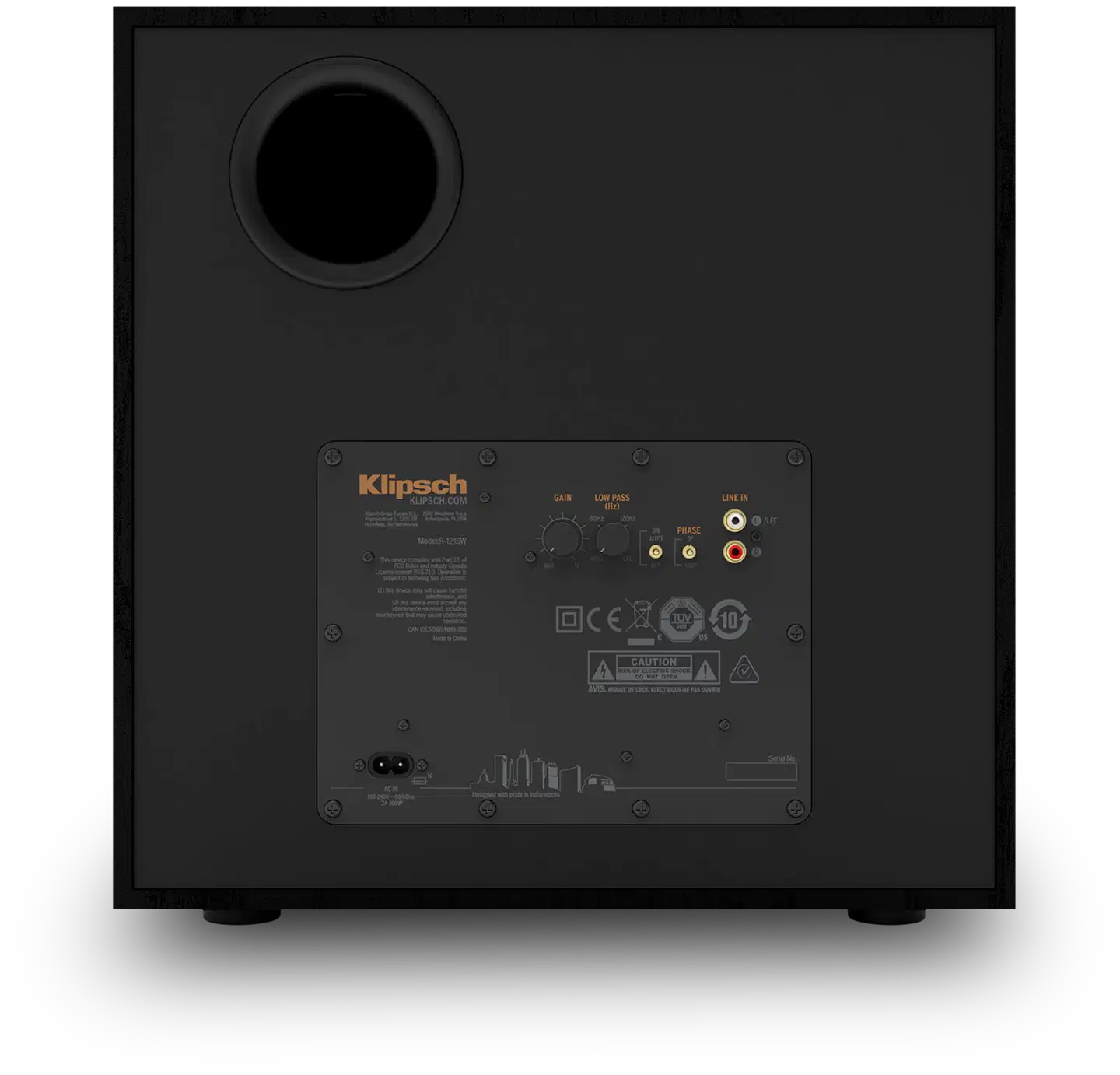 Klipsch R-121SW aktiivisubwoofer musta - 4