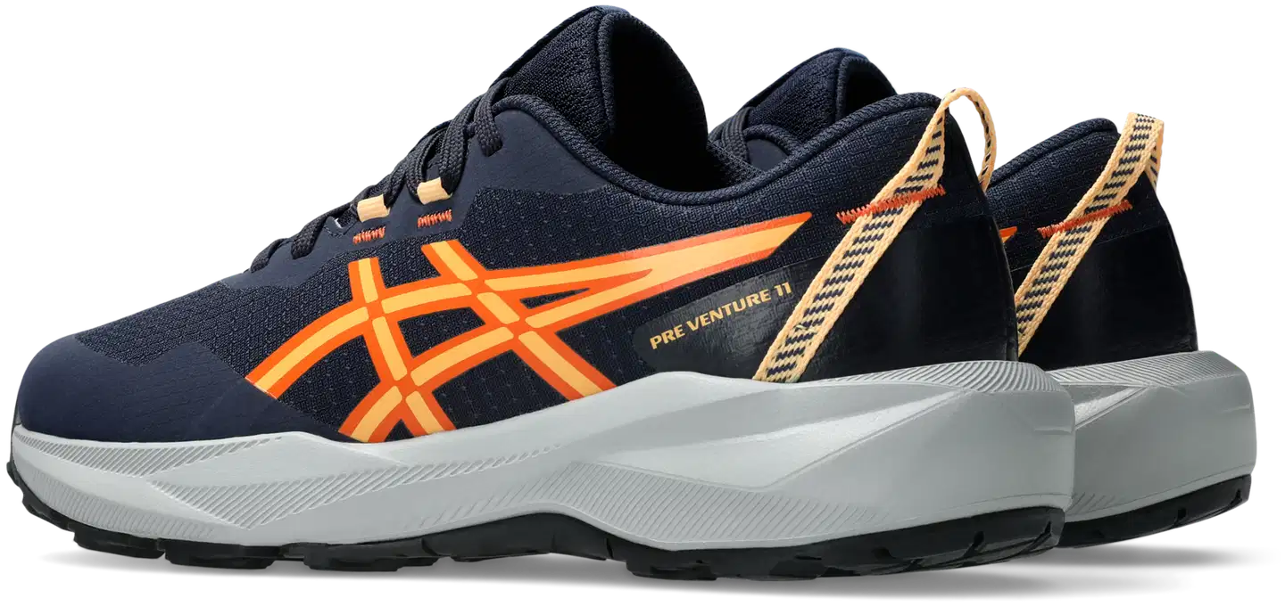 Asics Pre Venture 11 lasten polkujuoksukenkä - MIDNIGHT/ORANGE GLOW - 4