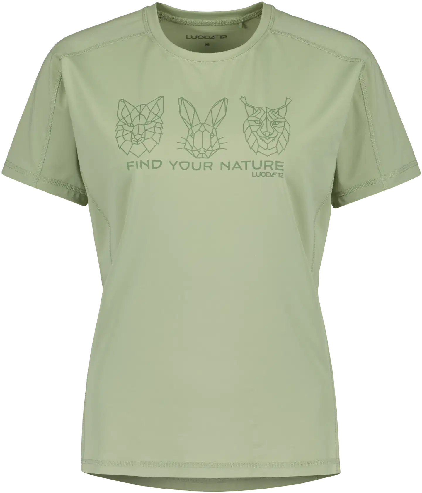 Luode12 naisten t-paita 223L112666 - reseda - 1