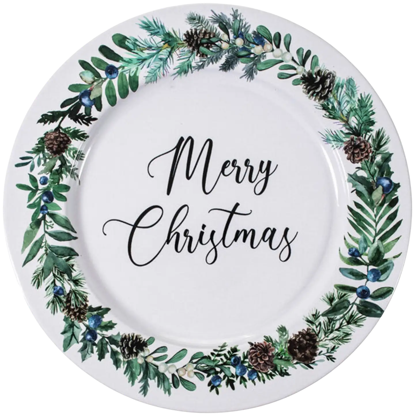 AmandaB lautanen merry christmas ø33cm