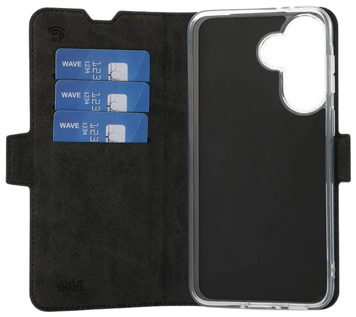 Wave Book Case, Samsung Galaxy A37 5G, Musta - 3