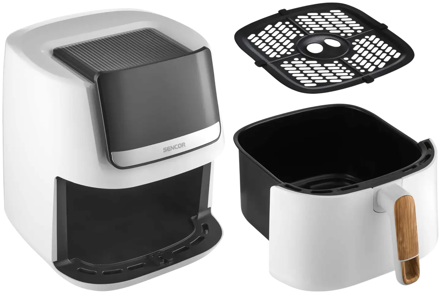 Sencor air fryer kiertoilmakypsennin SFR 6551WH valkoinen - 8