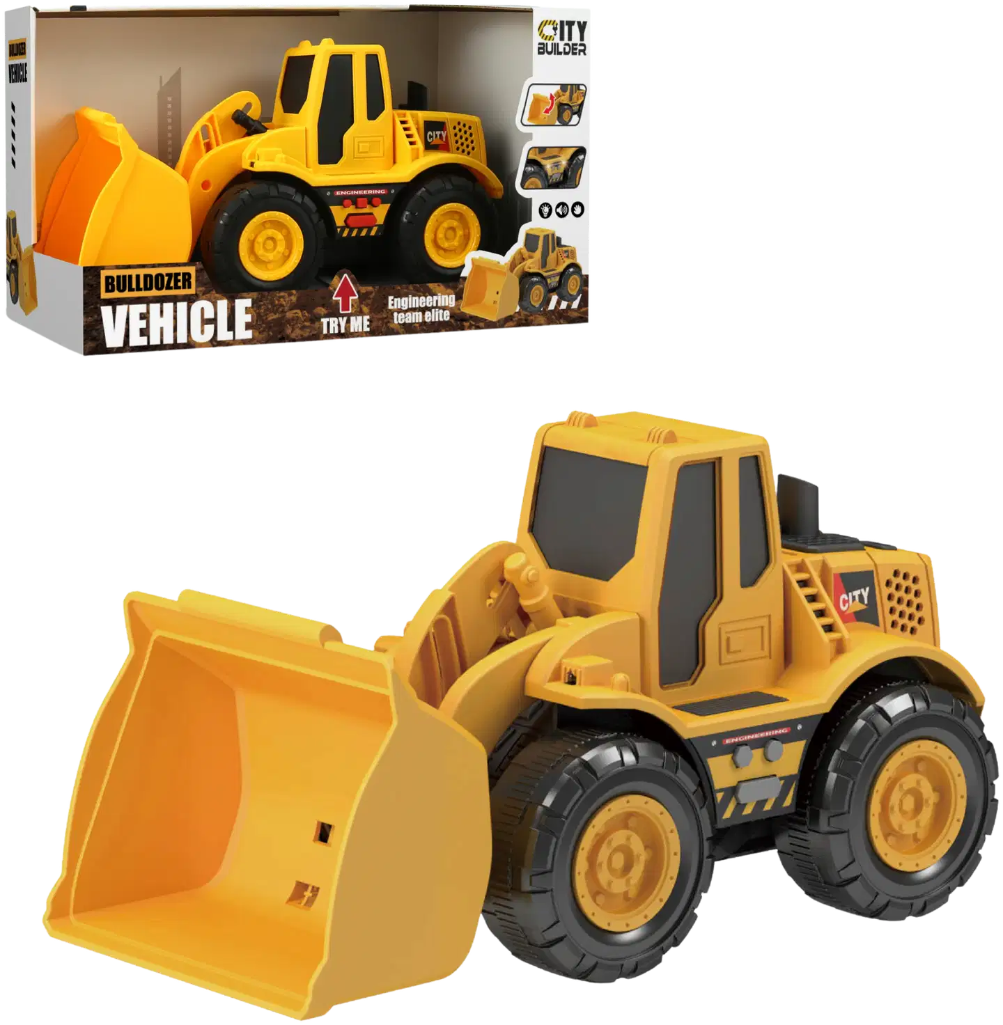 Bulldozer included 3*lr44 batteries