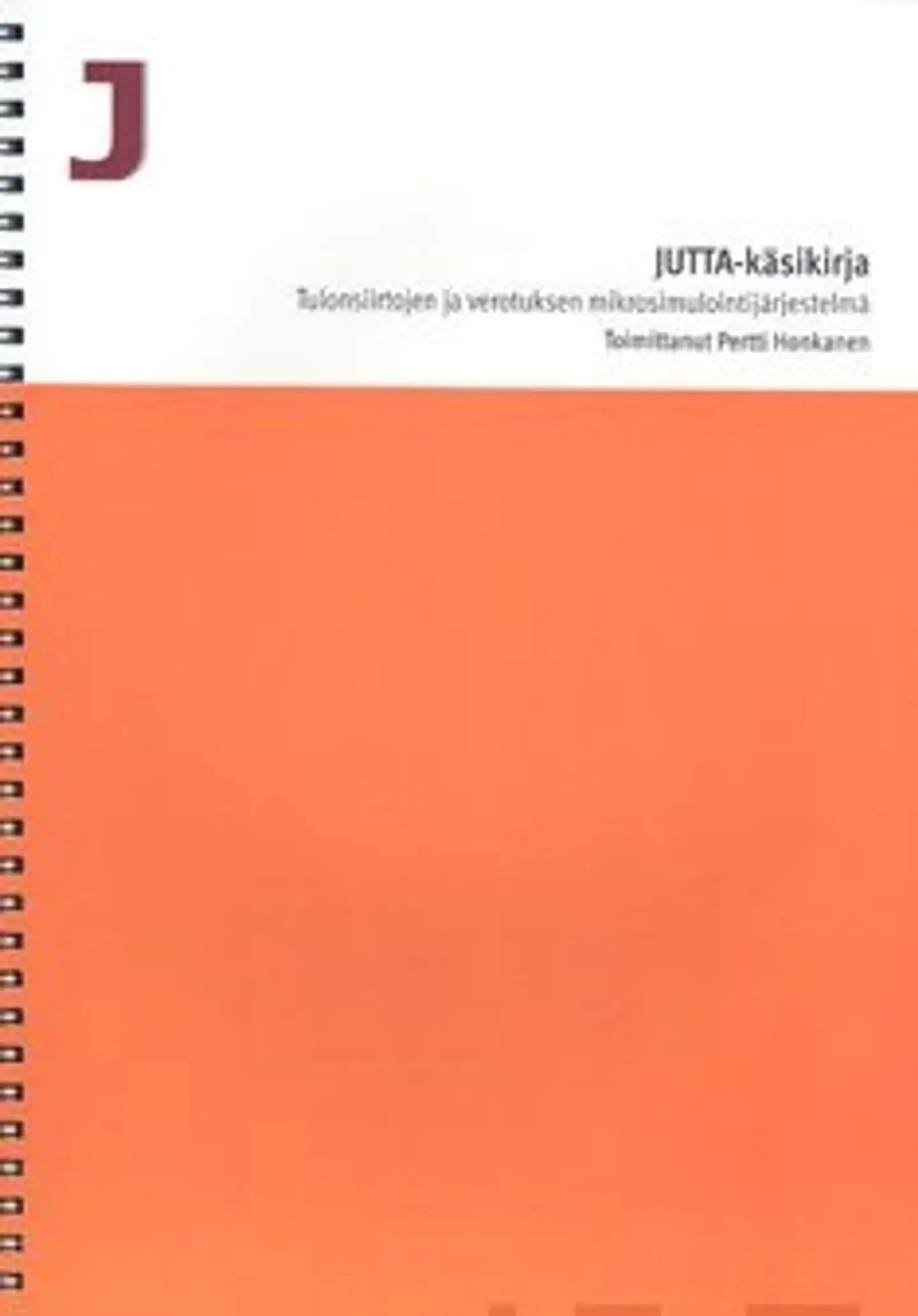 Jutta-käsikirja - tulonsiirtojen ja verotuksen mikrosimulointijärjestelmä