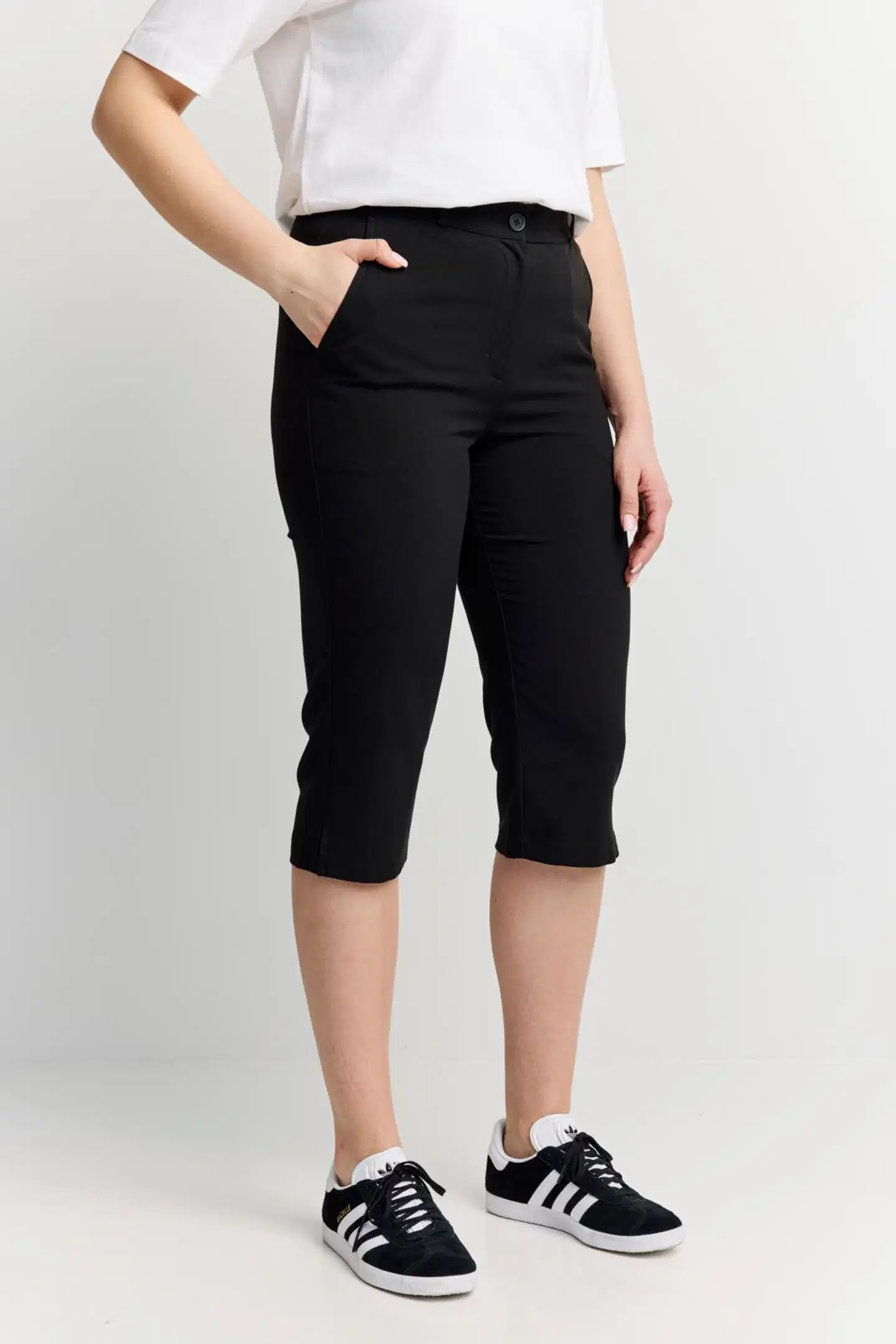 Finlayson naisten caprihousut - BLACK - 4