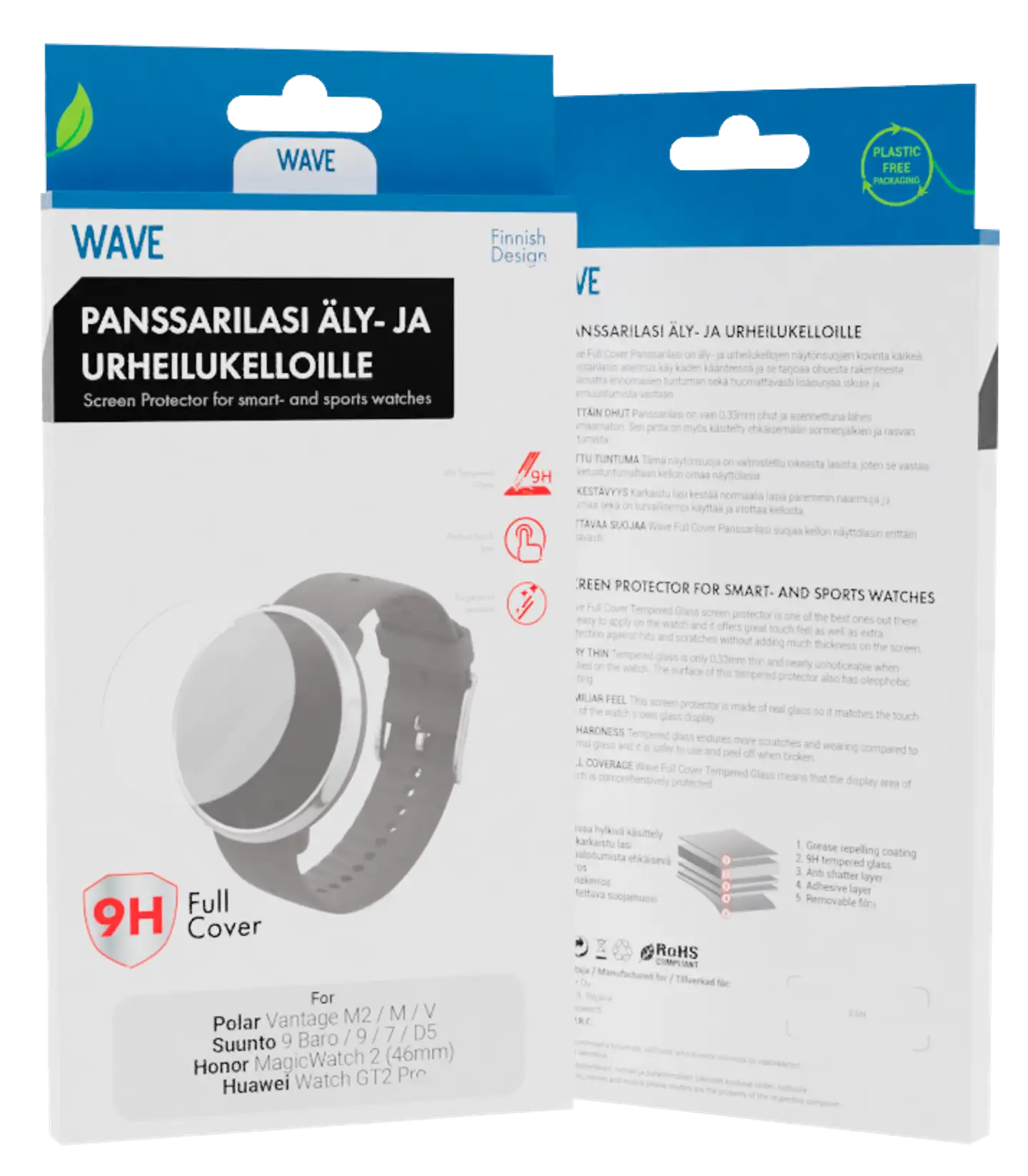 Wave älykellon panssarilasi Full Cover 42 mm - 1