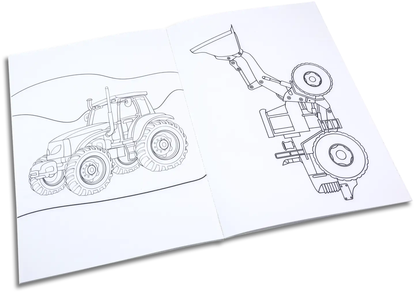 Touhukkaat traktorit - värityskirja - 2
