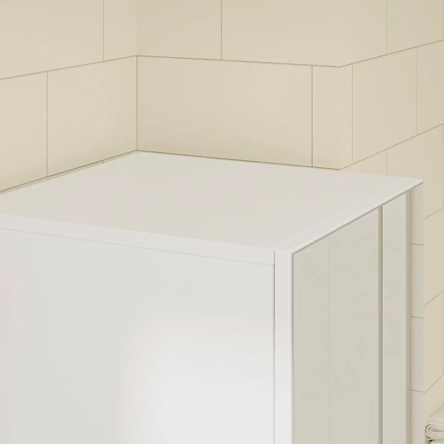 SoBuy kylpyhuonekaappi valkoinen BZR240-E-W - 4