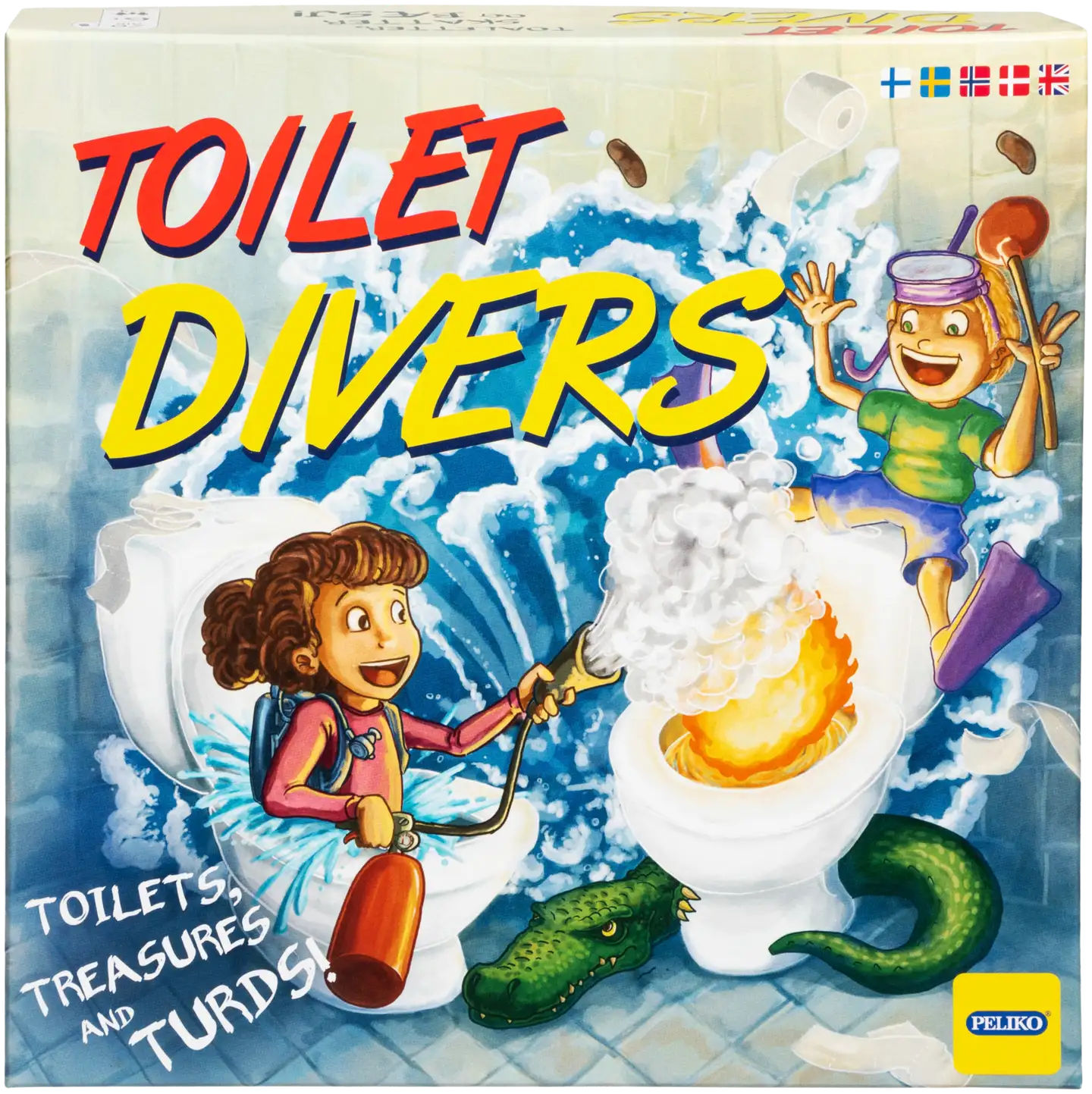 Peliko perhepeli Toilet Divers - 2