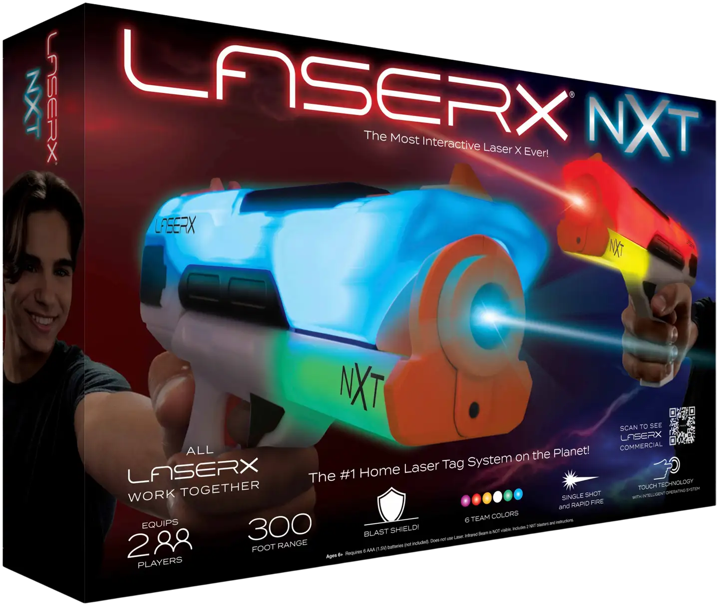 Laser X NXT Double Blaster laserpyssypeli 2 asetta - 2