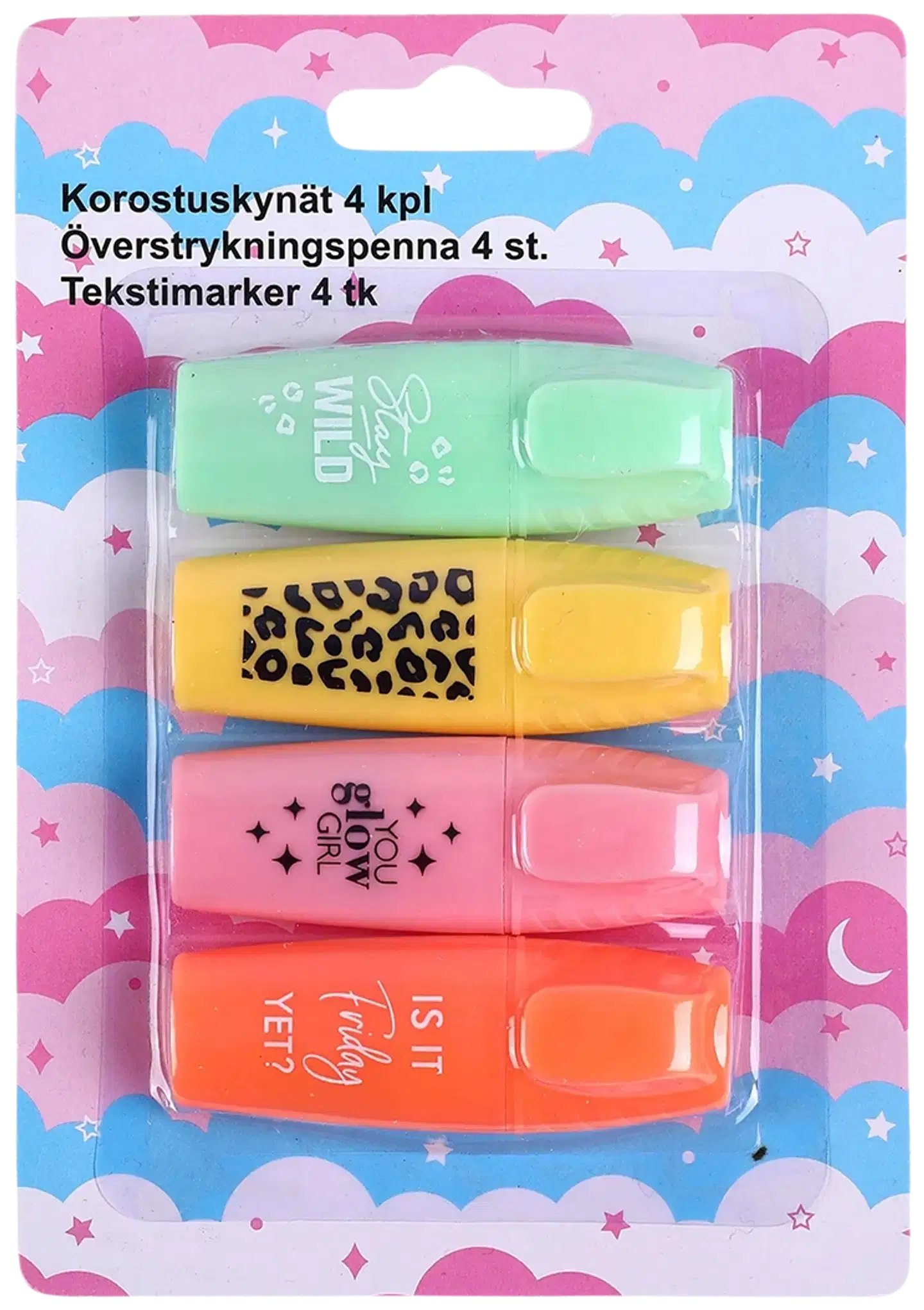 Korostuskynät mini 4 kpl - 1