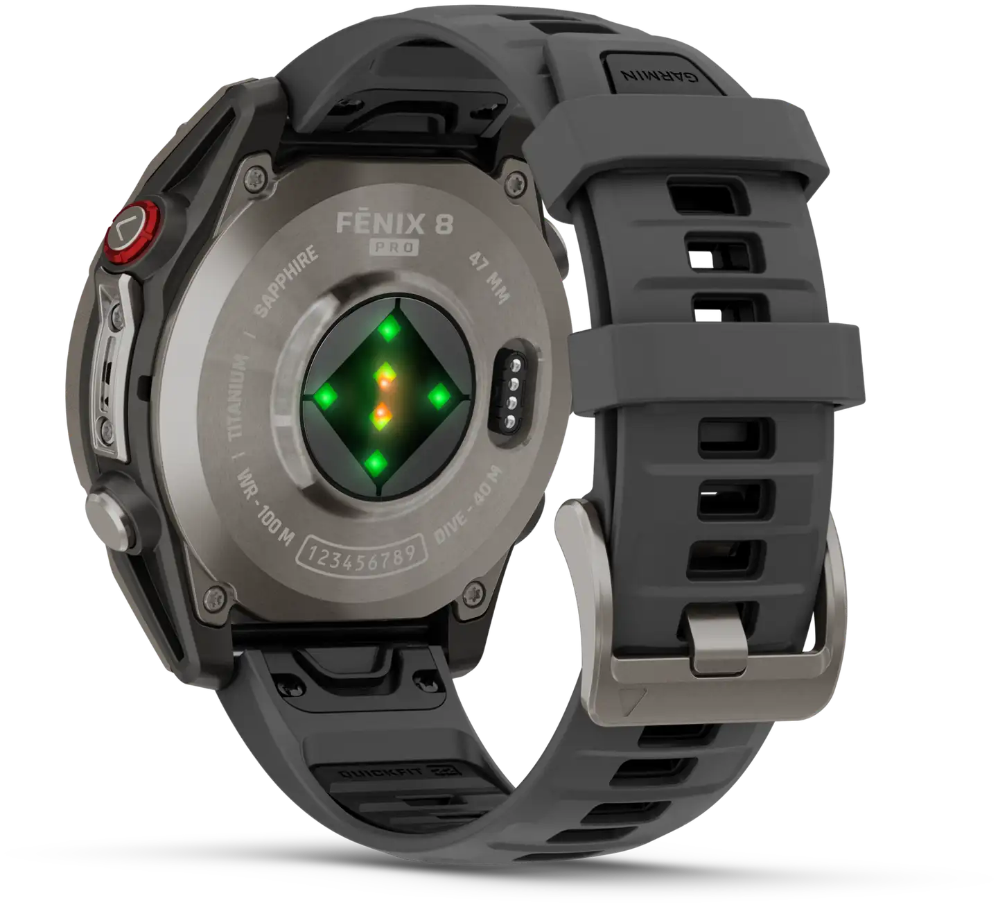 Garmin älykello Fenix 8 pro – 47 mm, amoled, sapphire, titaani – grafiitinharmaa/musta - 8