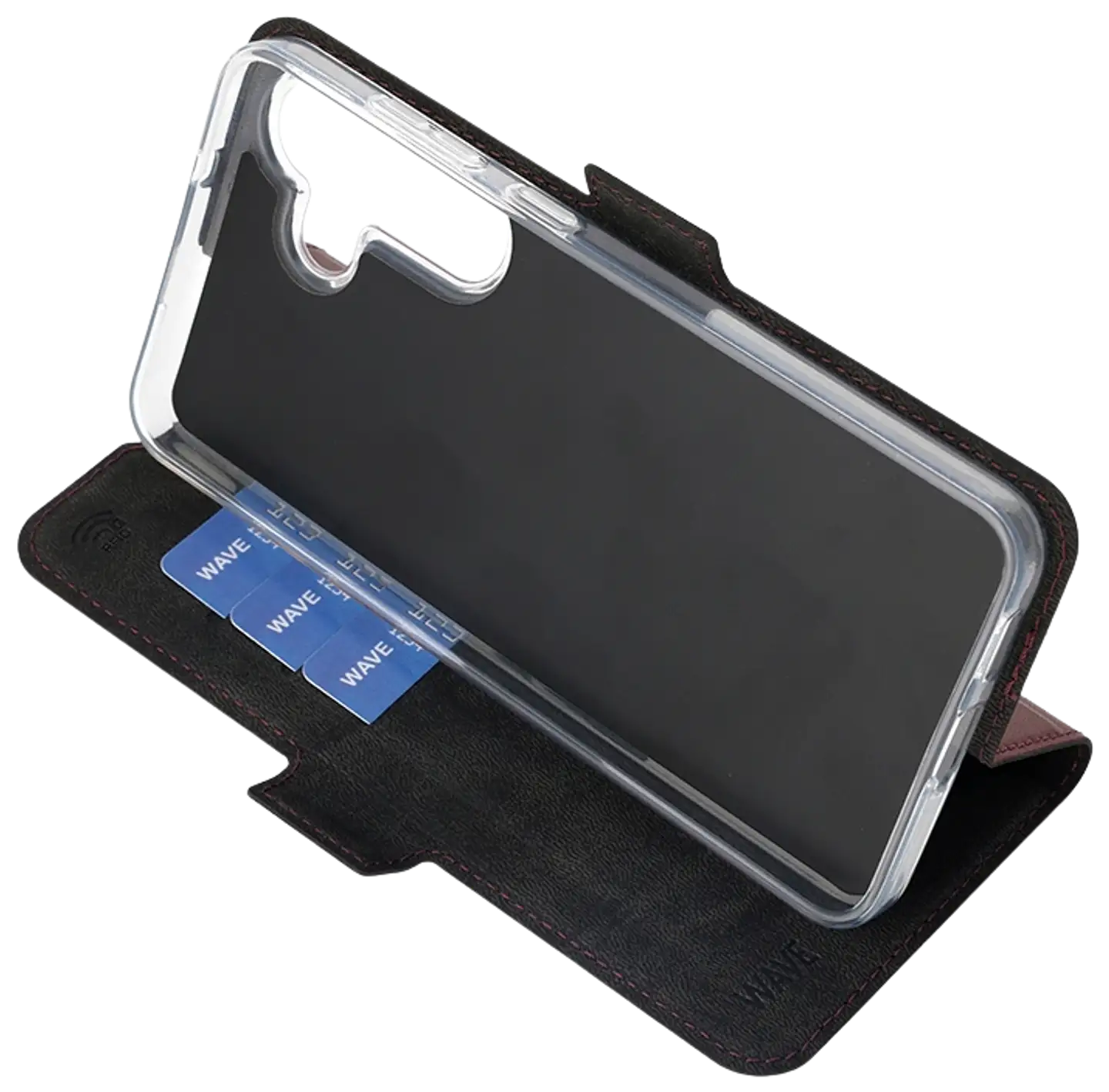 Wave Book Case, Samsung Galaxy S25 FE 5G, Smoky Sangria - 5