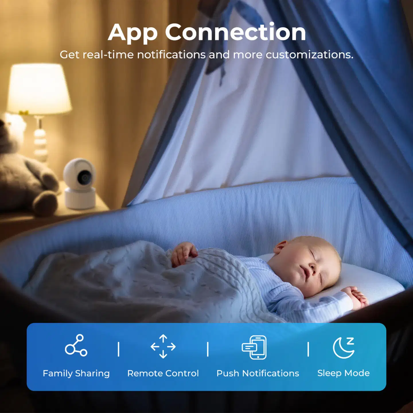 Imilab C22 3K WiFi -valvontakamera sisäkäyttöön CMSXJ60A - 13