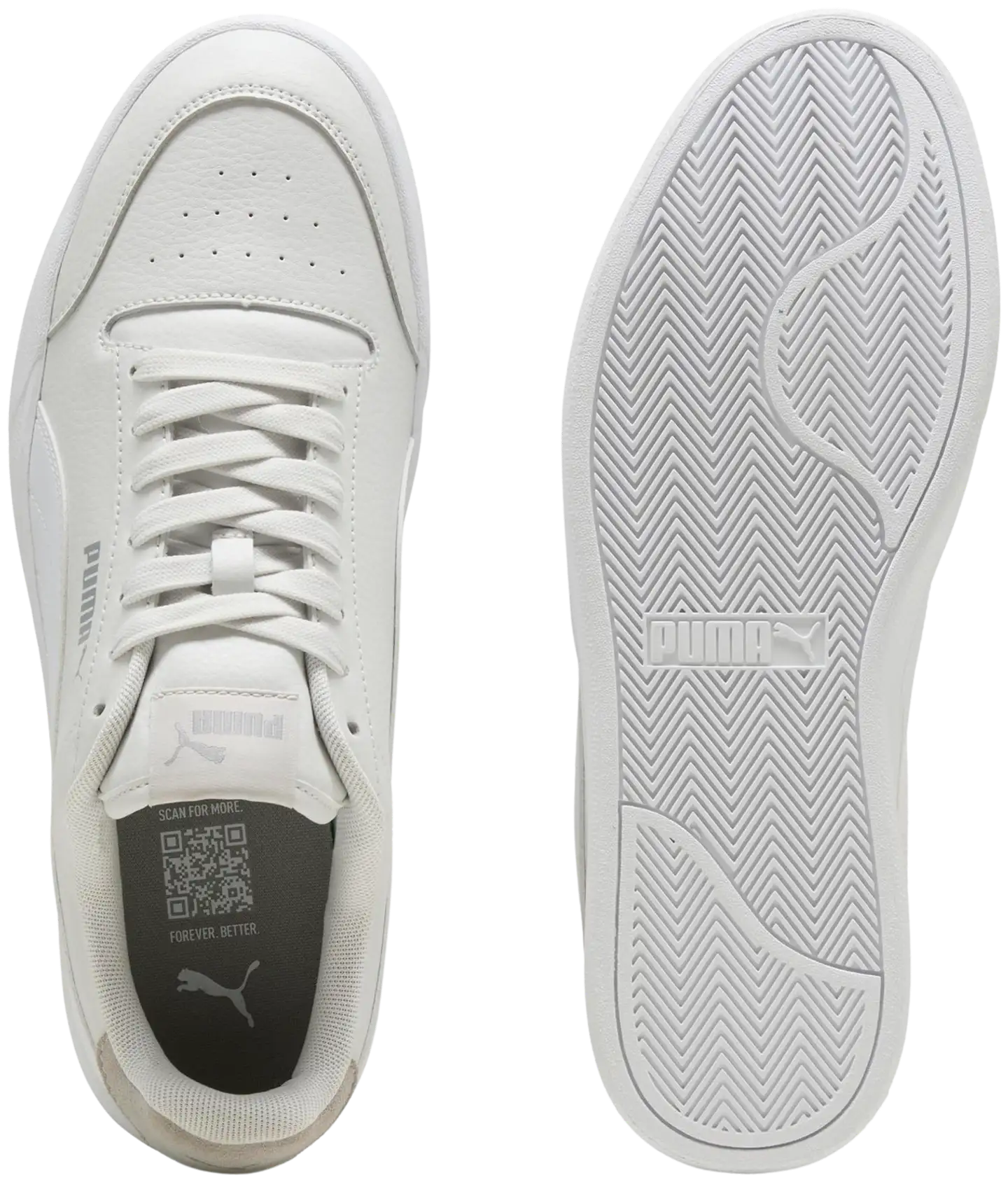 Puma naisten tennari Puma Shuffle - Feather Gray-White-Silver - 5