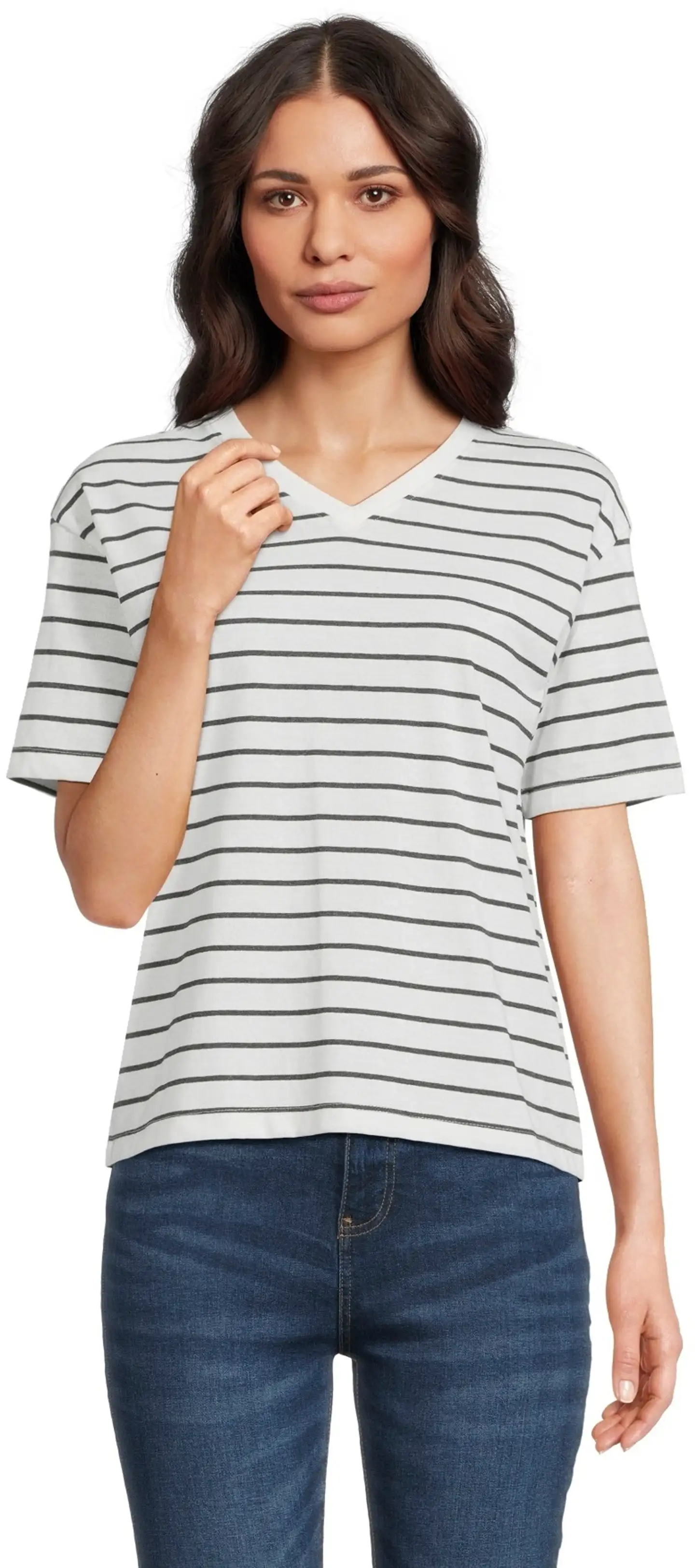 House naisten t-paita CYCLO® Boxy-V - Charcoal - 1