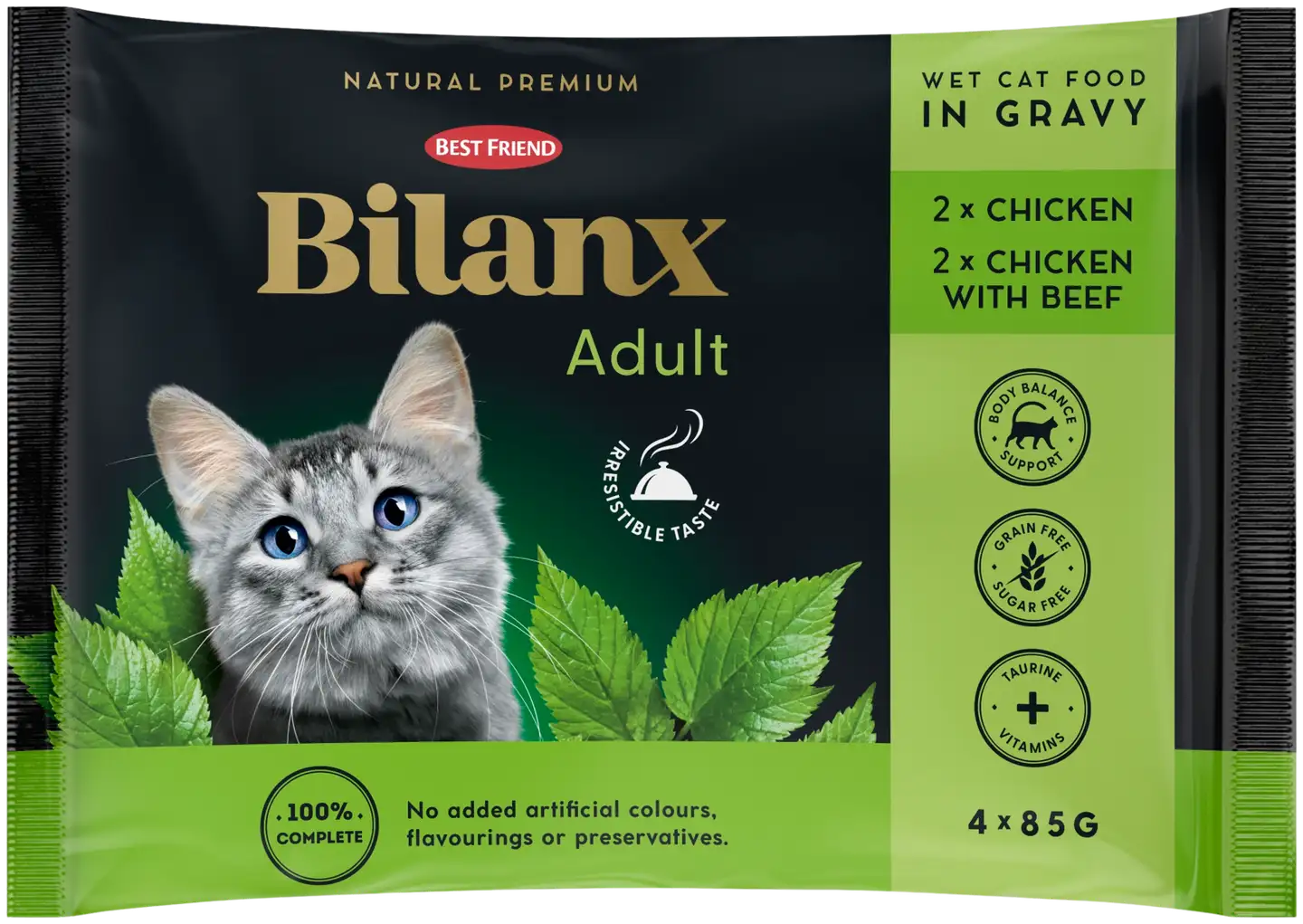 Best Friend Bilanx Adult lajitelma kastikkeessa 4x85 g