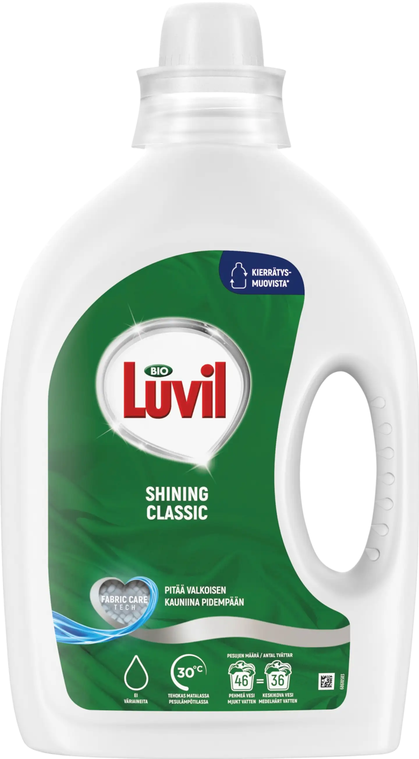 Bio Luvil Classic Pyykinpesuaine Valkoisille vaatteille 1.84 L 46 pesua - 1