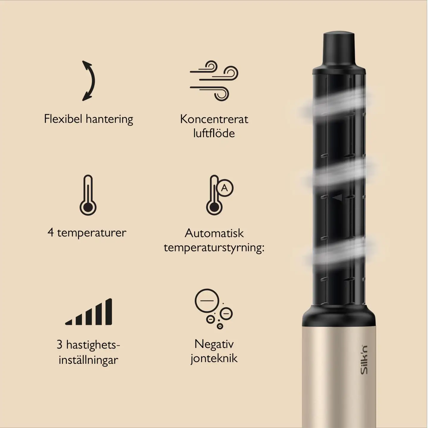 Silk'n hiusten muotoilutyökalu Silky Air Flex 5 - 5