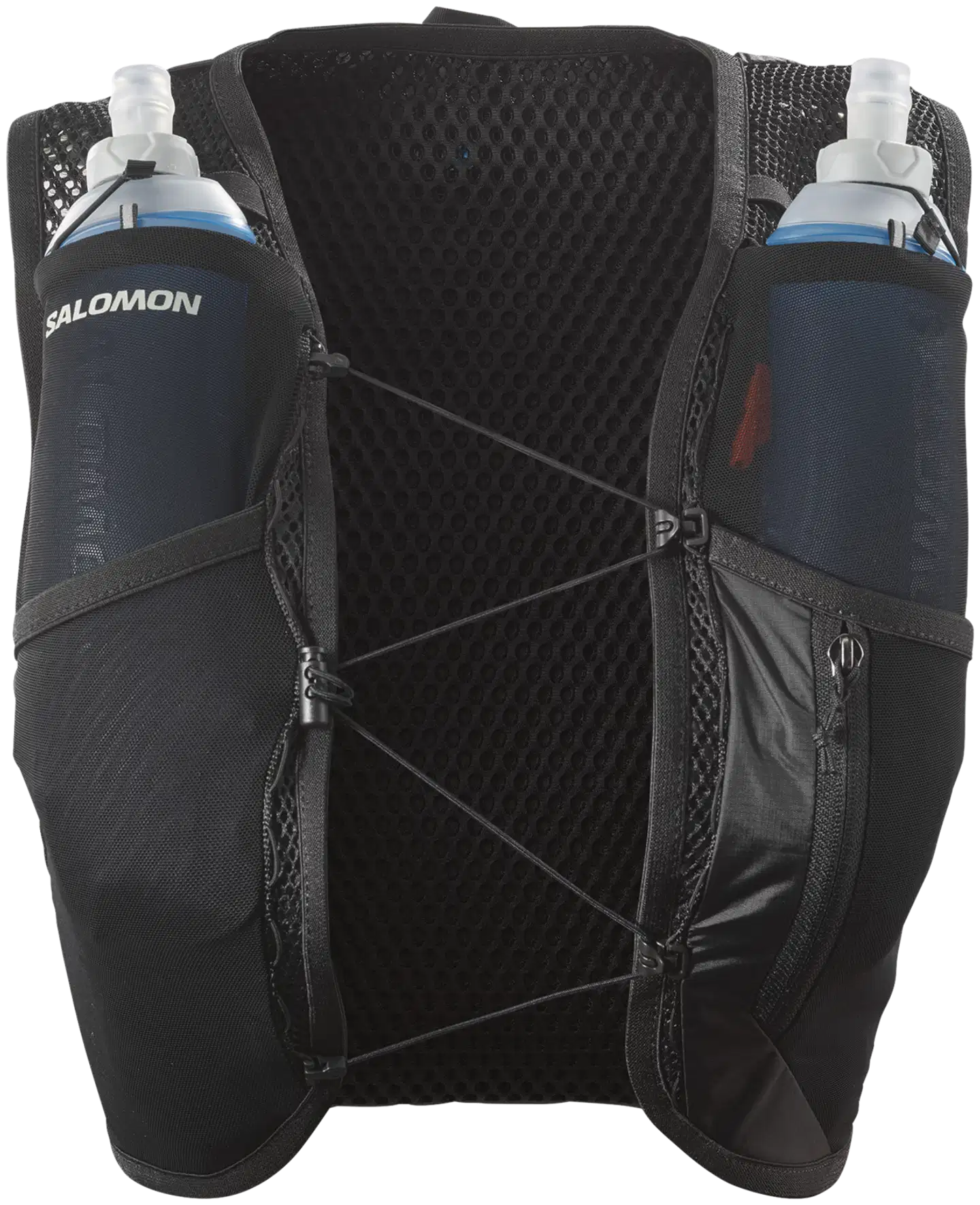 Salomon Active skin 4 W set naisten juoksuliivi - BLACK/METAL/ - 2