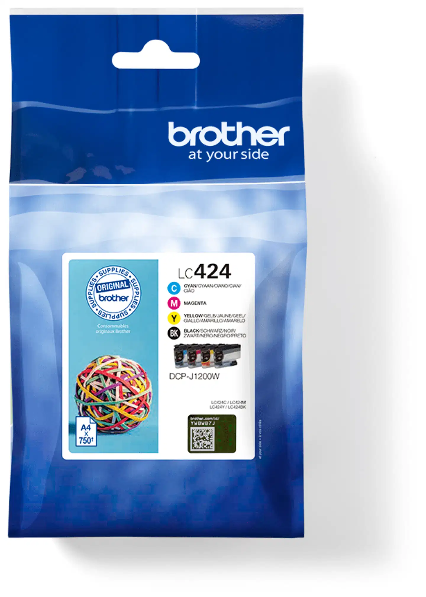 Brother mustepatruuna LC424VAL BK/C/M/Y - 1