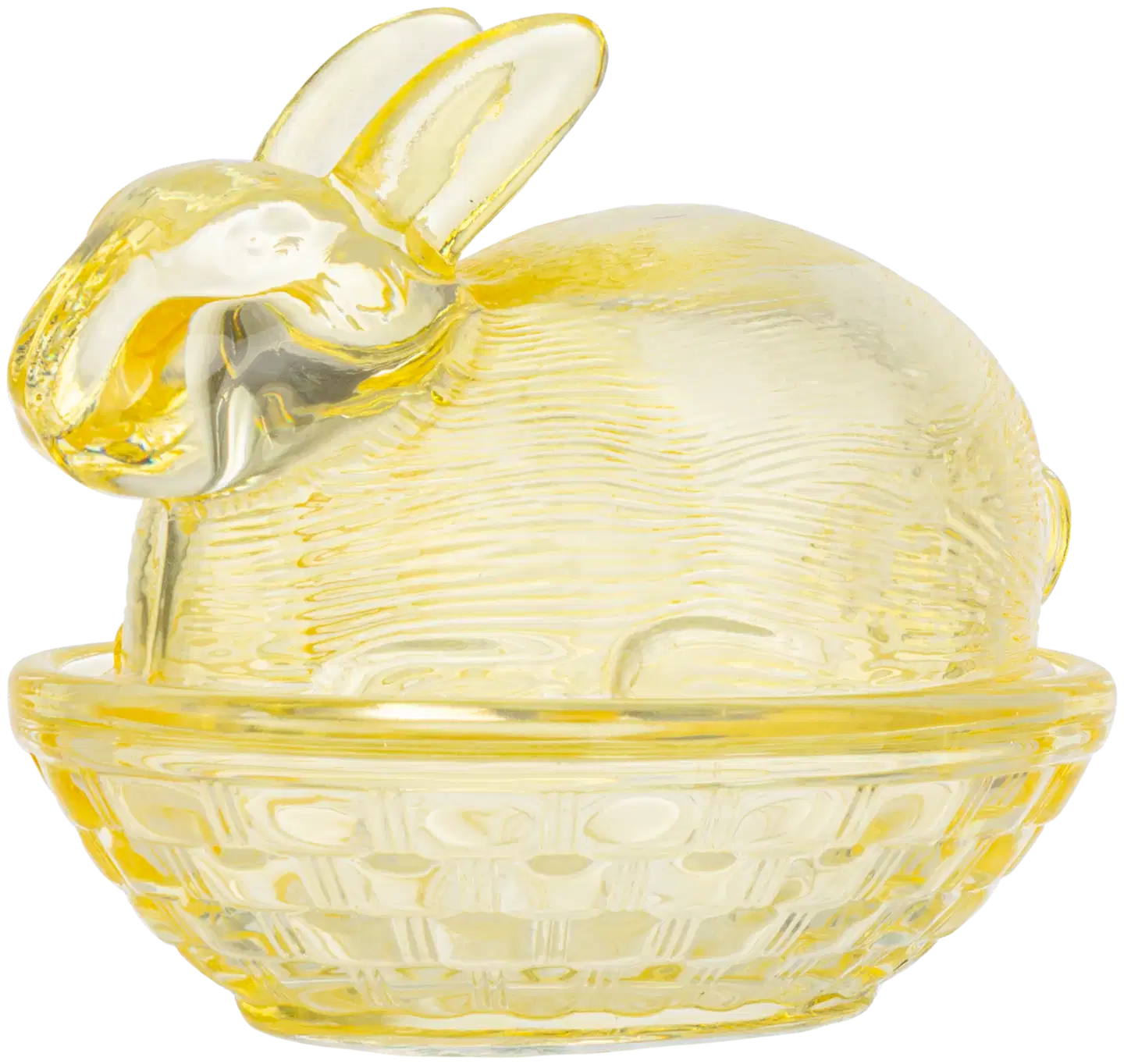 Lasirasia Pupu 10 cm keltainen