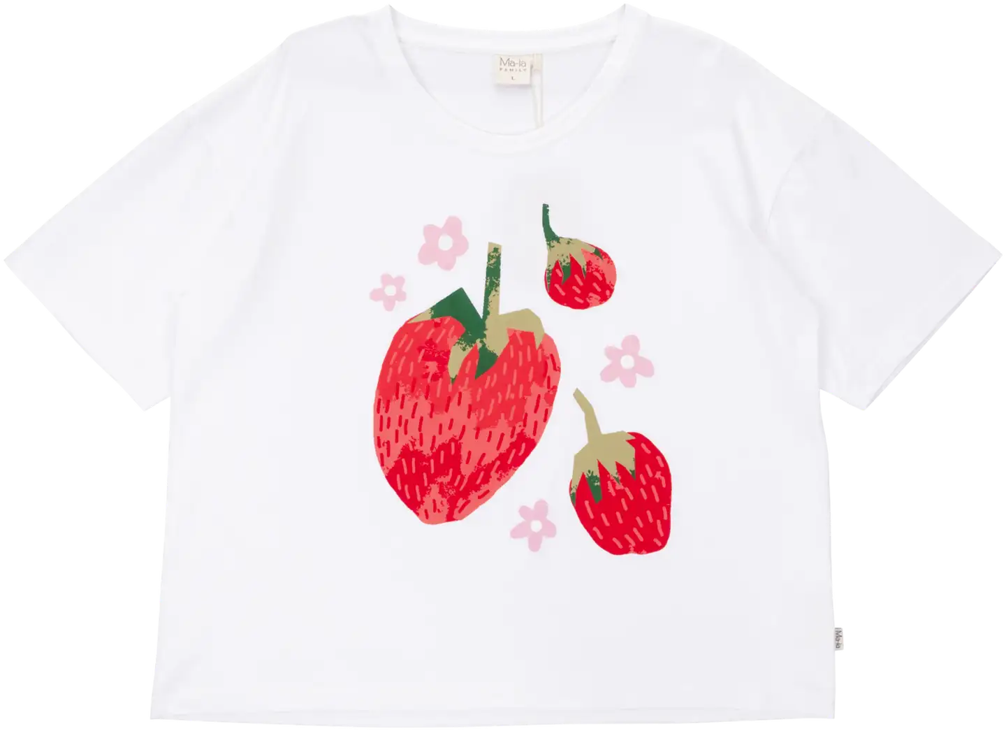 Ma-ia family naisten t-paita Lily Fragola 202956 - VALKOINEN