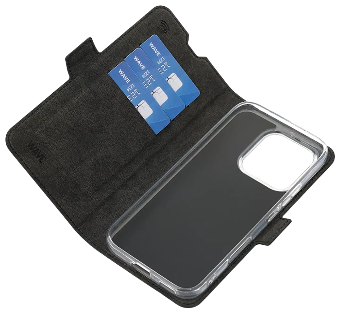 Wave Book Case, Honor 600 Lite, musta - 4