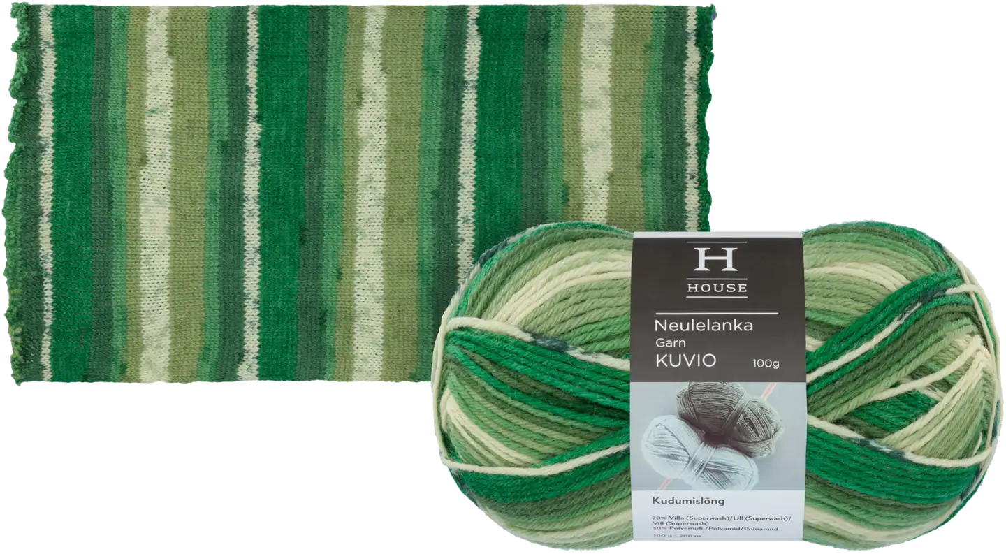 House lanka villasekoite Kuvio 100 g Green/white 81815 - 3