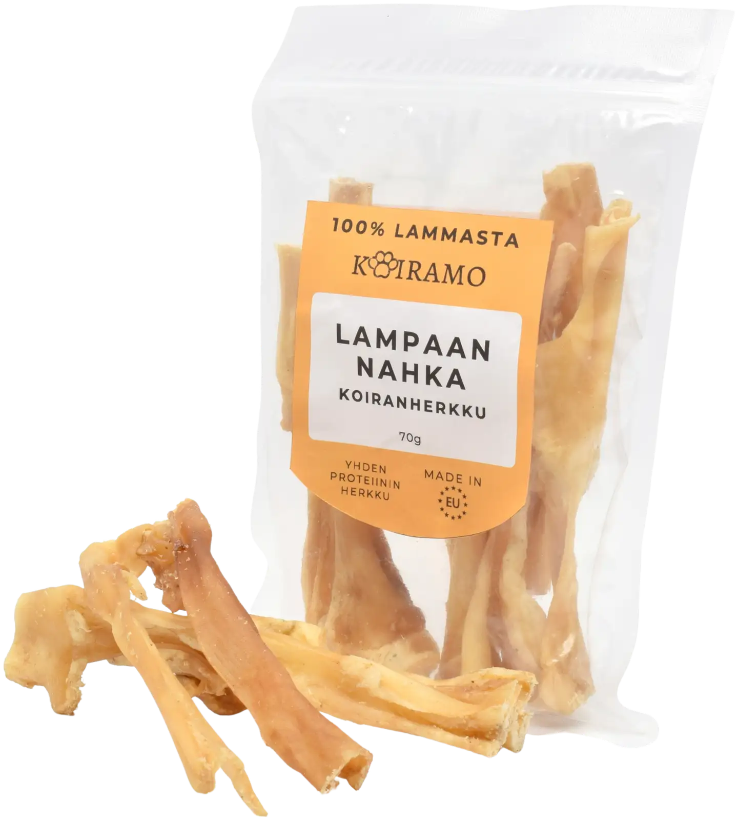 Lampaannahka koiranherkku pureskeluun 70g Koiramo - 3