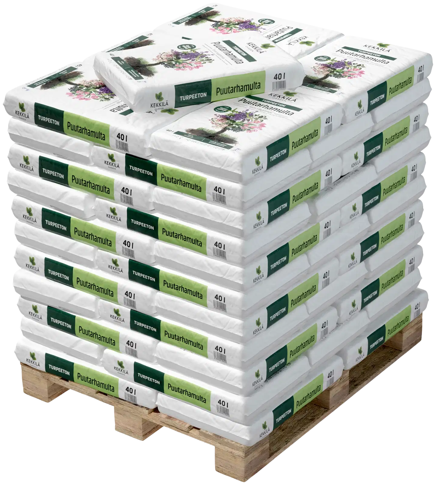 Kekkilä Turpeeton Puutarhamulta 40 l, lava 70 säkkiä - 1