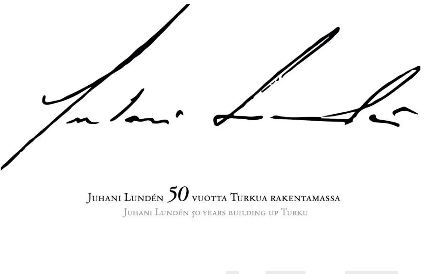 Lundén, 50 vuotta Turkua rakentamassa - 50 years building up Turku