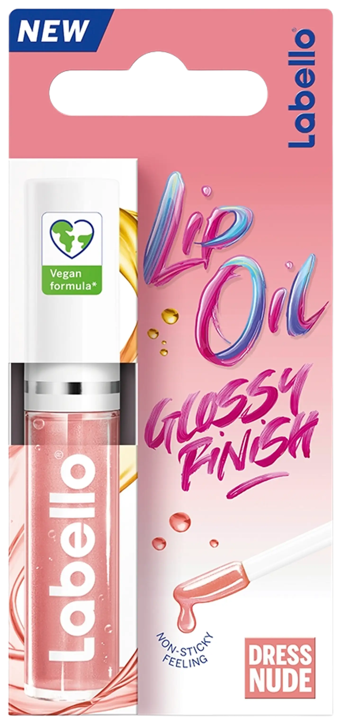 Labello 5,5ml Caring Lip Oil Dress Nude -huuliöljy - 1