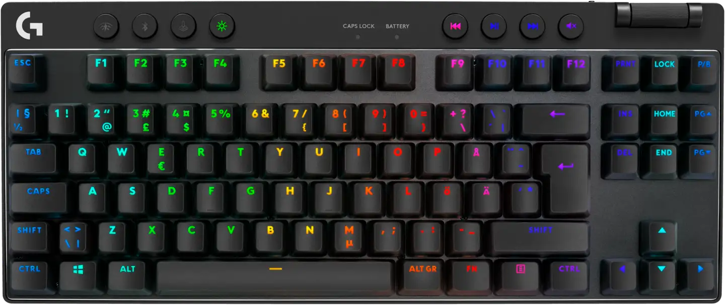 Logitech pelinäppäimistö G PRO X TKL Lightspeed linear musta - 2