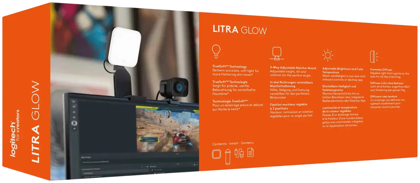 Logitech Suoratoistovalaisin Litra glow premium - 8