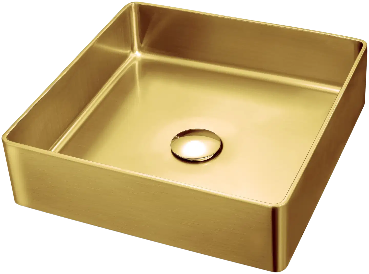 INOX by Tammiholma malja-allas harjattu kulta 400x400 mm - 1