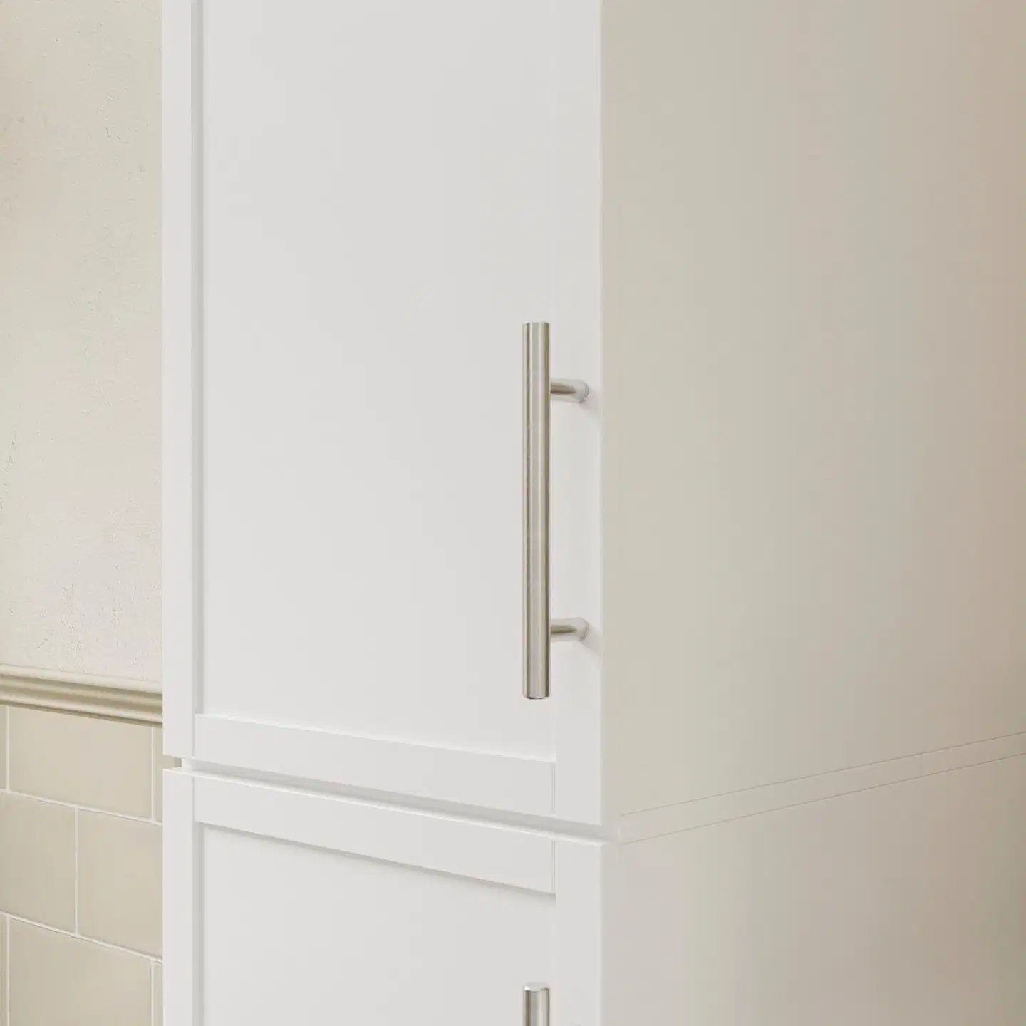 SoBuy kylpyhuonekaappi valkoinen BZR243-W - 5