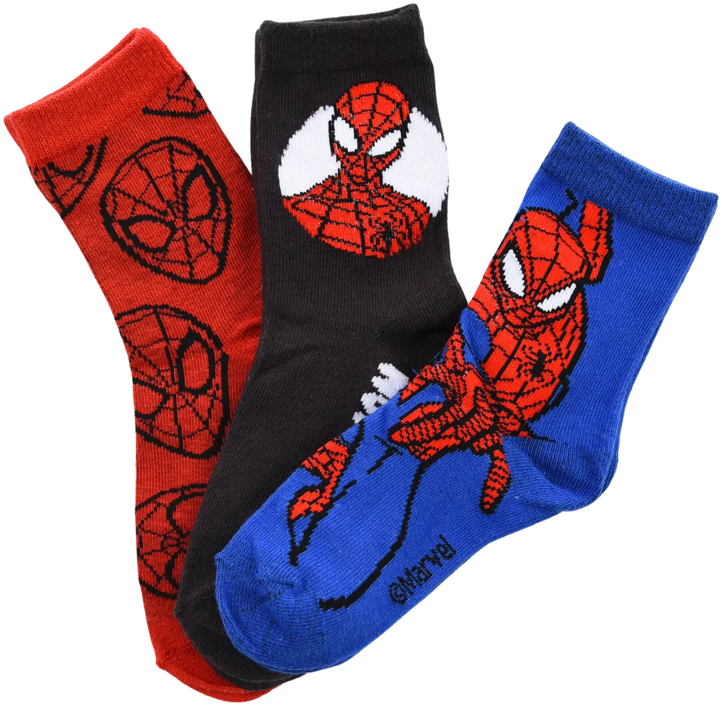 Spiderman lasten laadukas sukka 3 paria - Pack 1 - 1