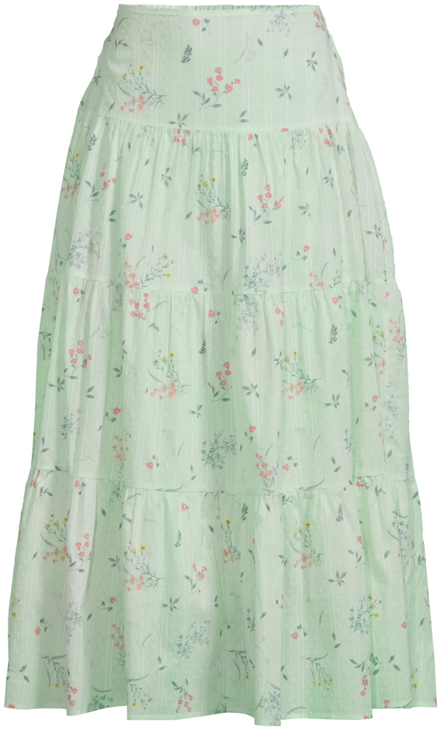 WKLY. naisten puuvillahame 221W160450 - Green - 2