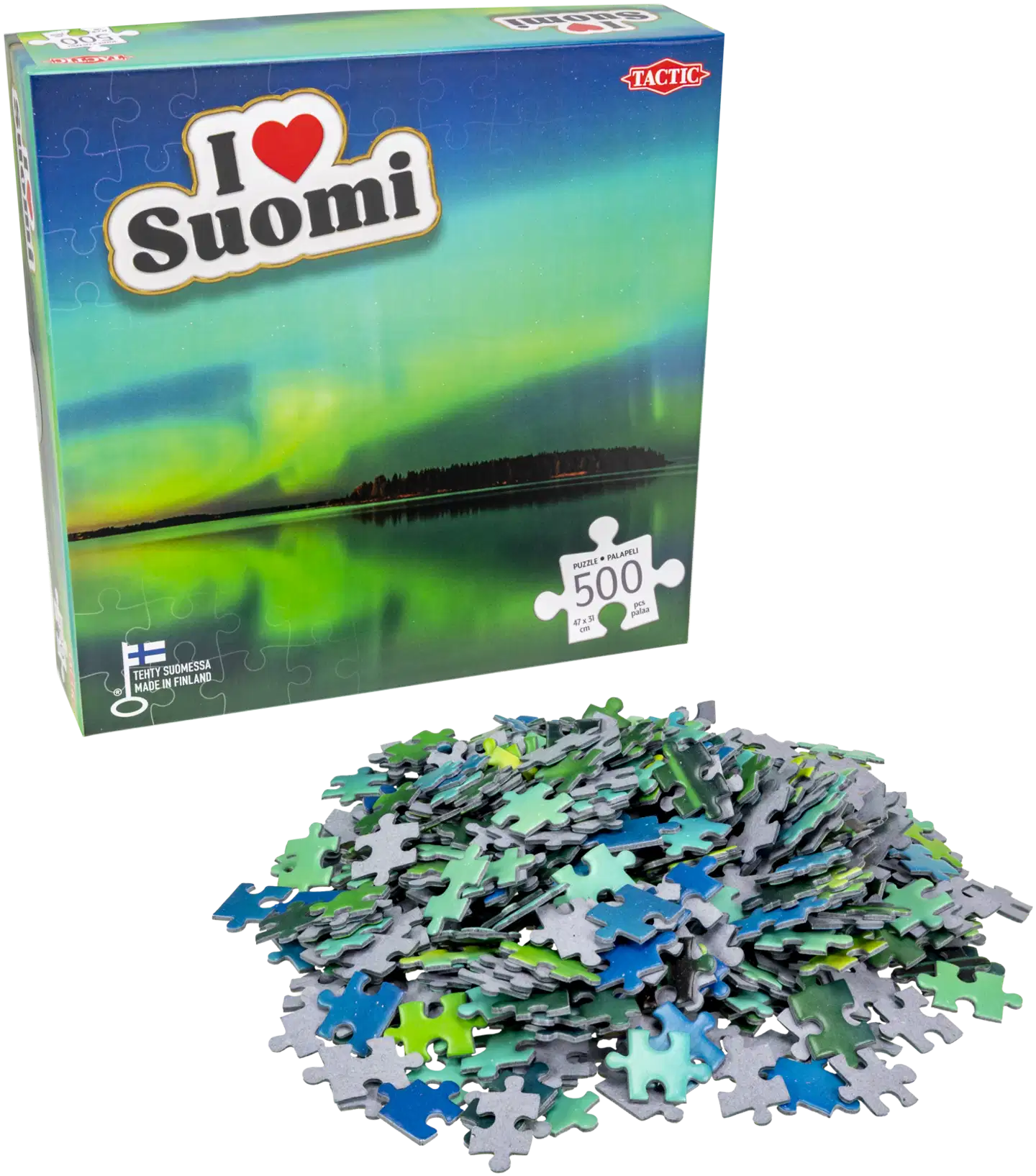 Tactic Palapeli I love Suomi Under the Northern Lights 500 palaa - 2