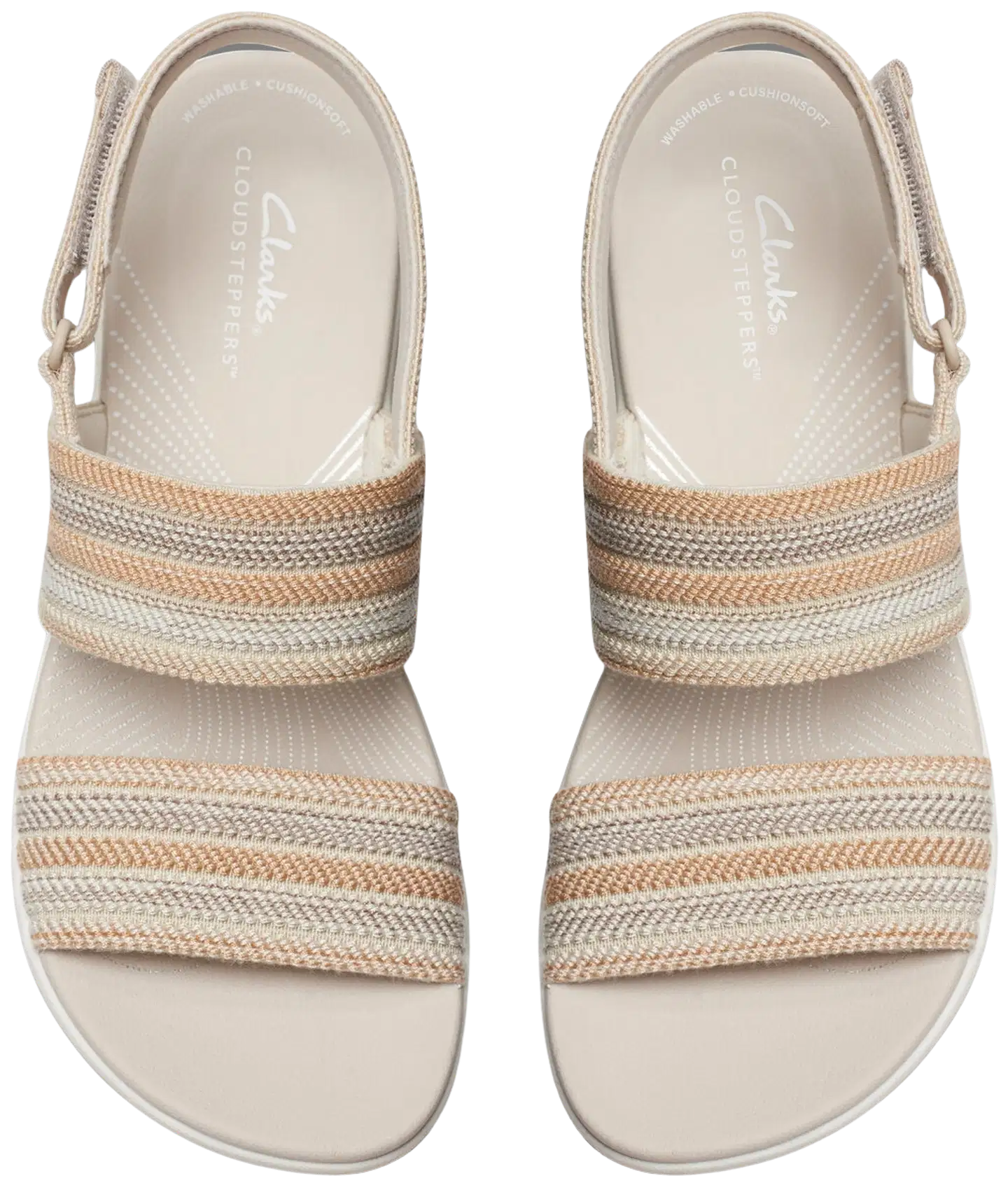 Clarks Arla Stroll naisten sandaali - Beige Combi - 4