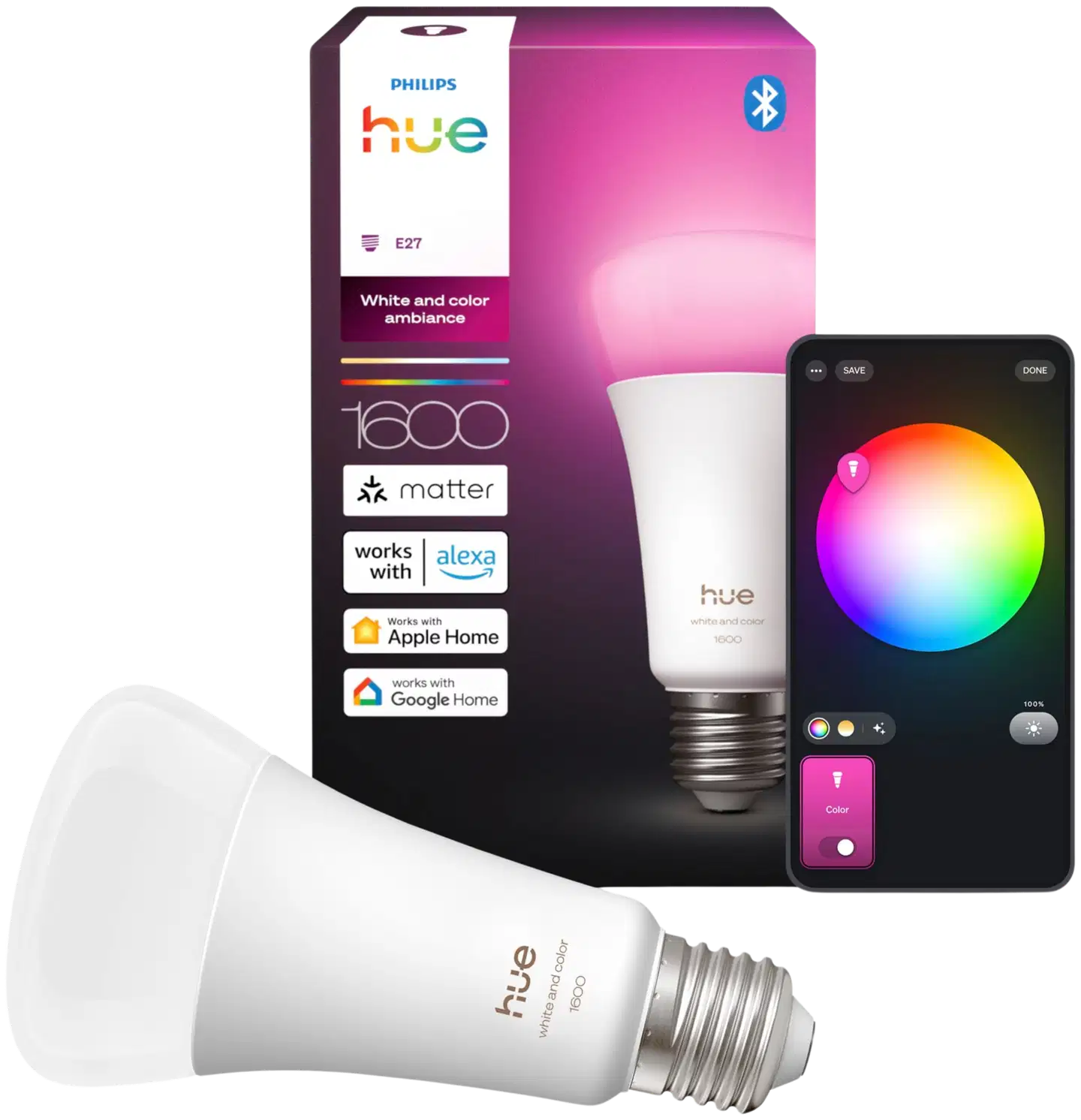 Philips Hue LED-lamppu 11.8W A67 E27 1000-20000K 1600LM säädettävä lämpimästä viileään - 2